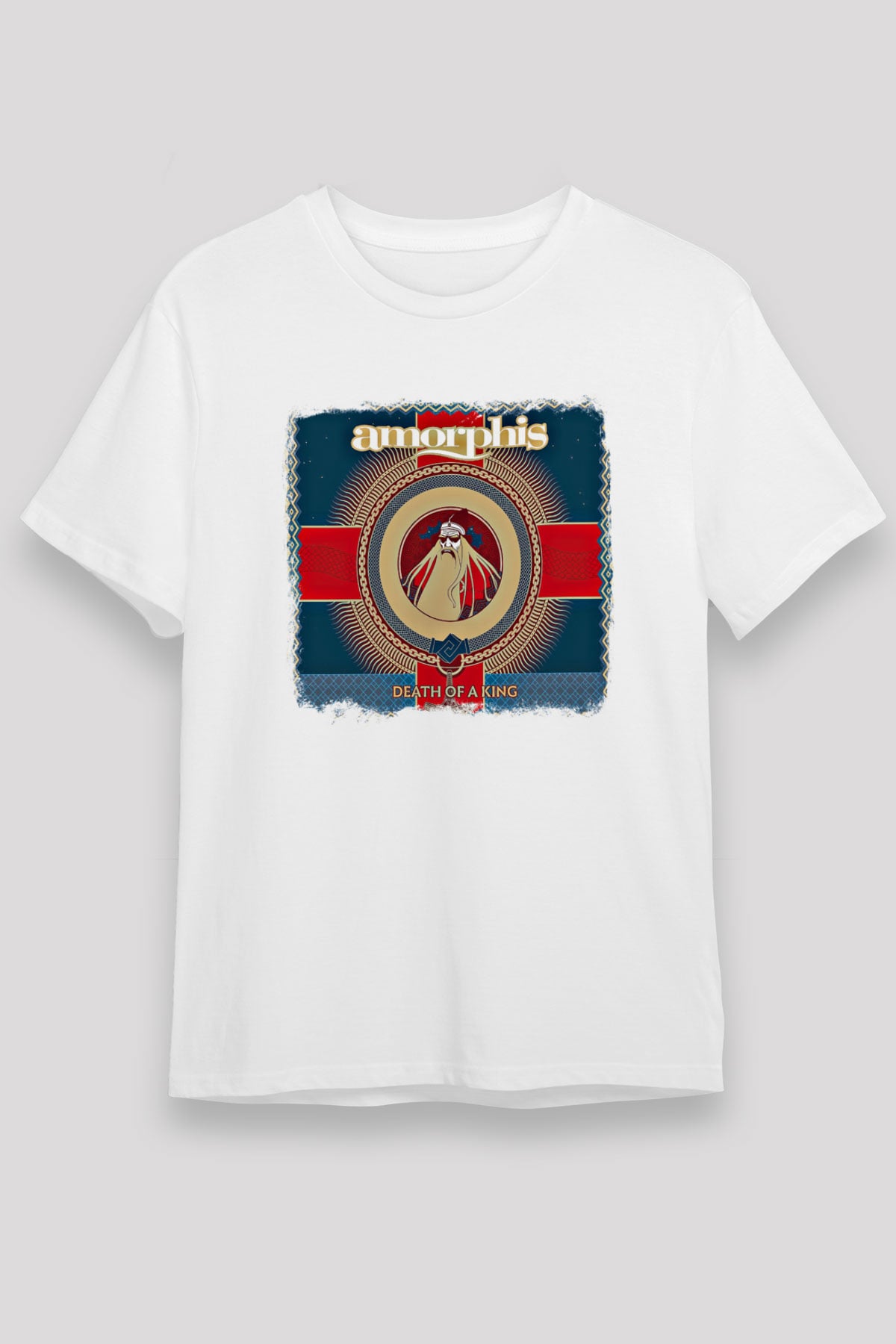 Amorphis Baskılı Unisex Beyaz Tişört