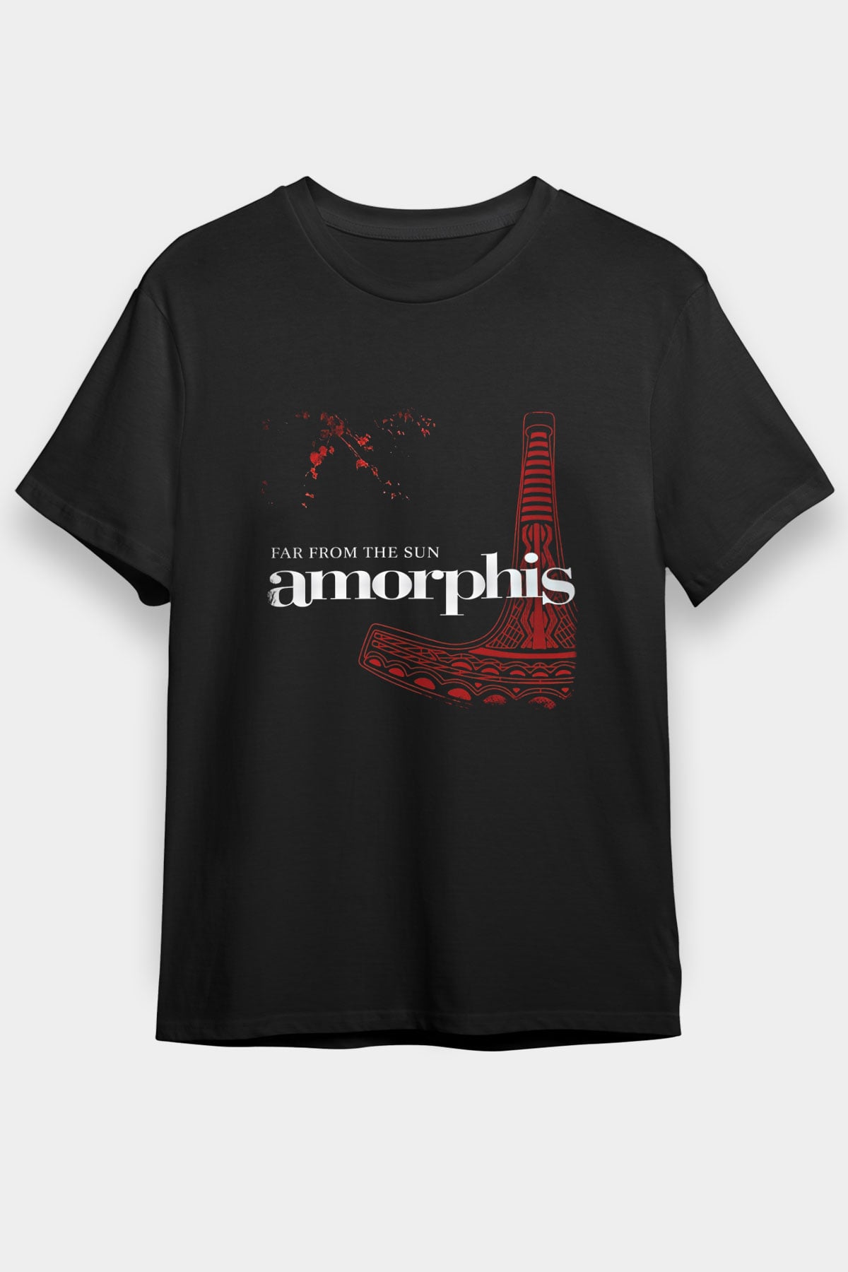 Amorphis Baskılı Unisex Siyah Tişört