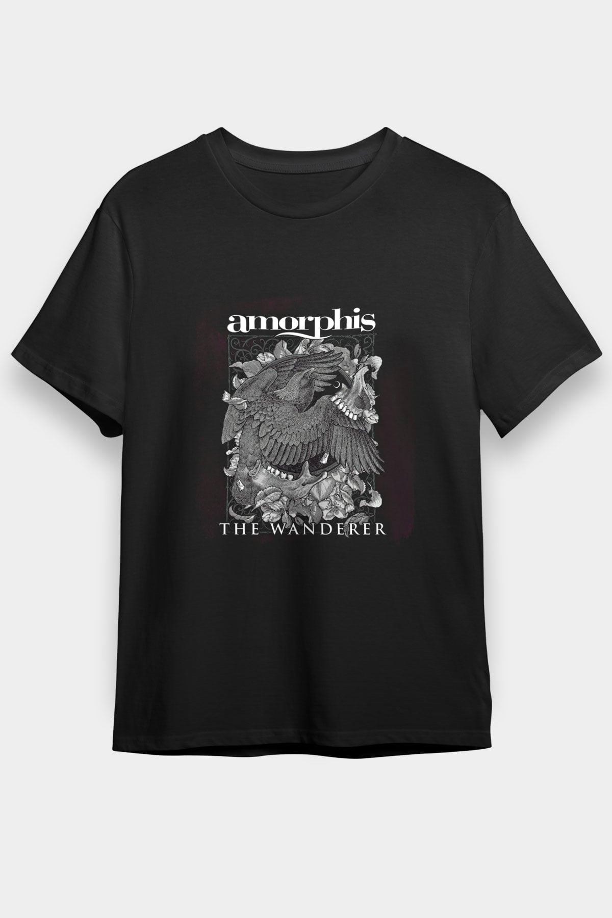 Amorphis Baskılı Unisex Siyah Tişört
