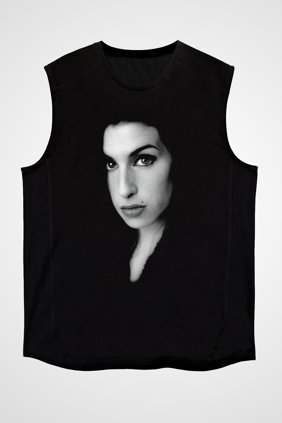 Amy Winehouse Siyah Unisex Kolsuz Tişört