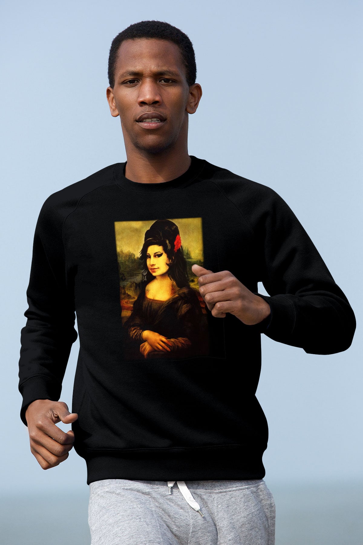 Amy Winehouse Siyah Unisex Sweatshirt