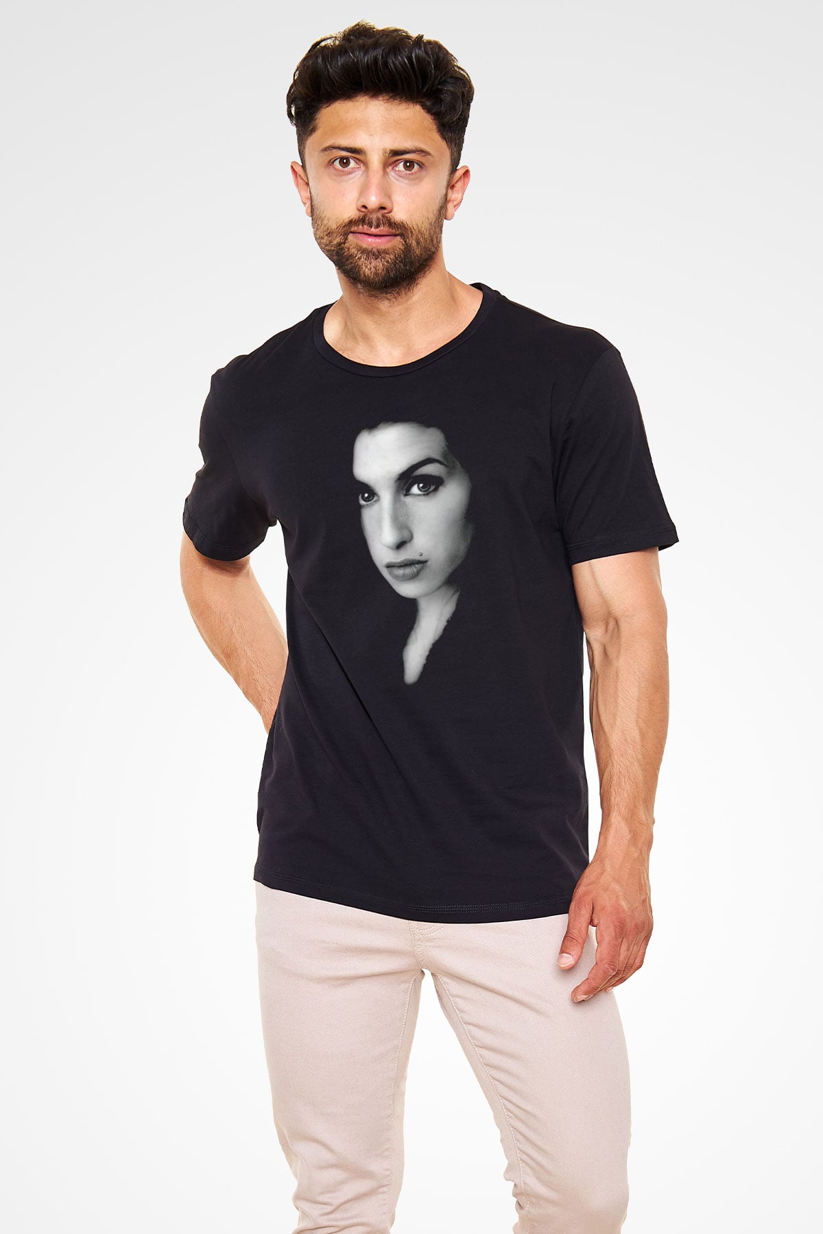 Amy Winehouse Siyah Unisex Tişört T-Shirt - TişörtFabrikası