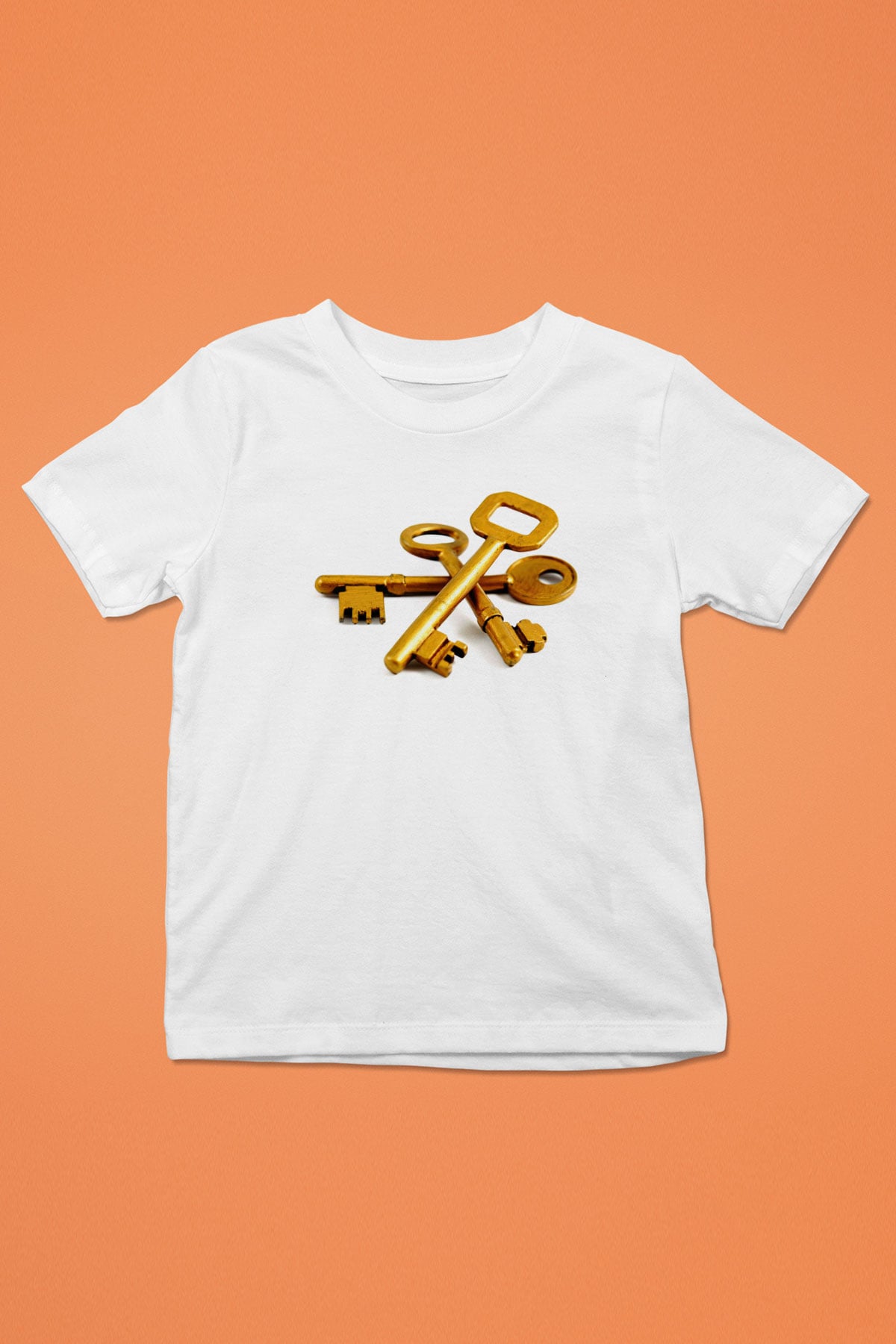 Anahtarcı Beyaz Unisex Çocuk Tişört