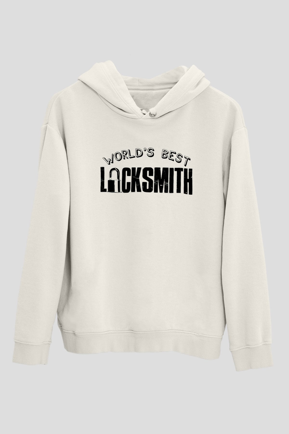 Anahtarcı Beyaz Unisex Kapüşonlu Sweatshirt