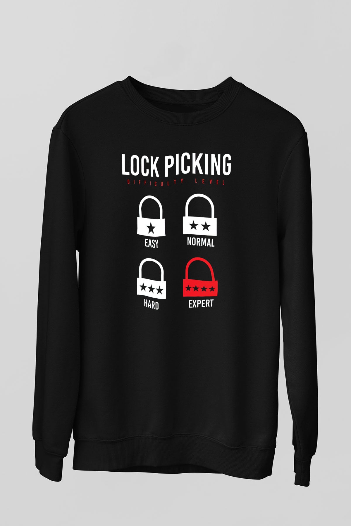 Anahtarcı Siyah Unisex Sweatshirt