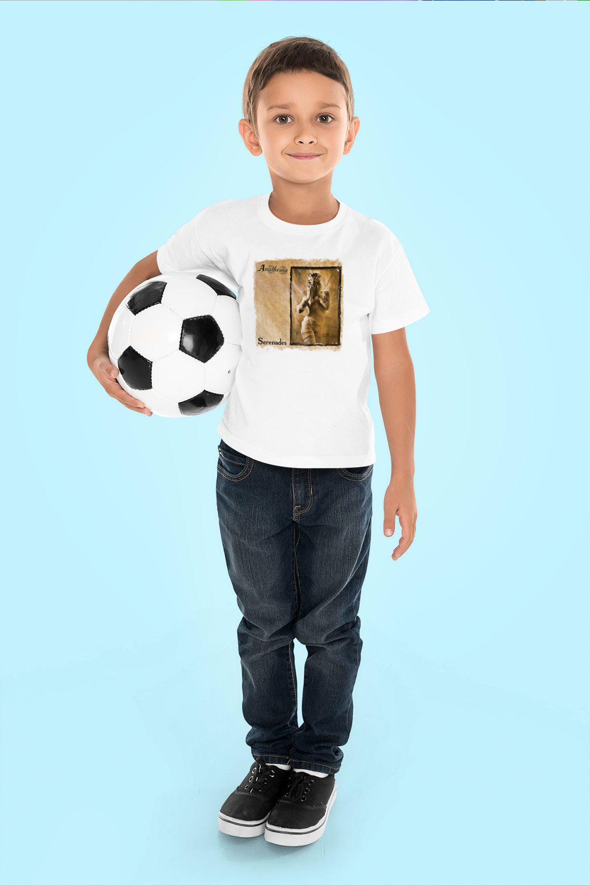 Anathema Baskılı Unisex Beyaz Çocuk Tişört