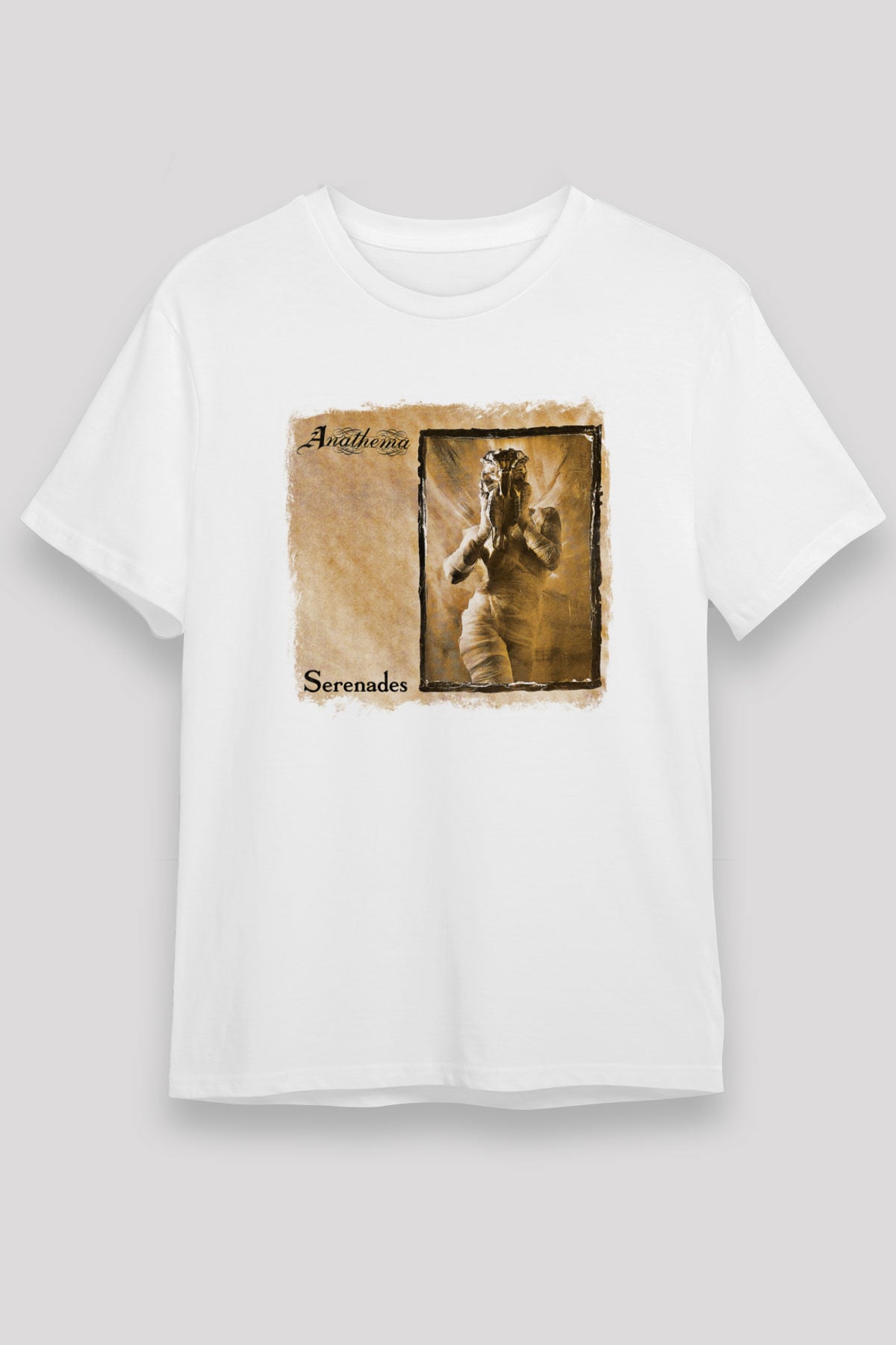 Anathema Baskılı Unisex Beyaz Tişört