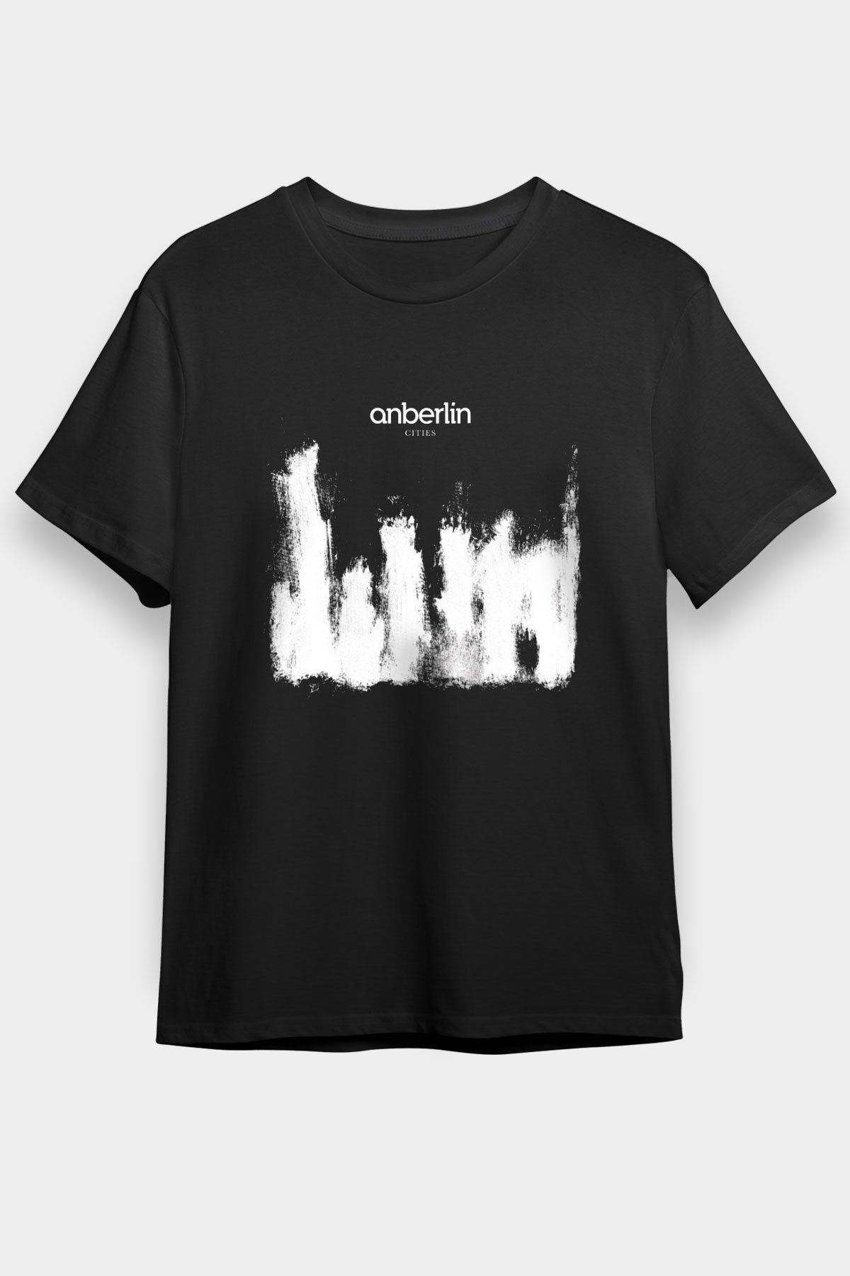 Anberlin Baskılı Unisex Siyah Tişört