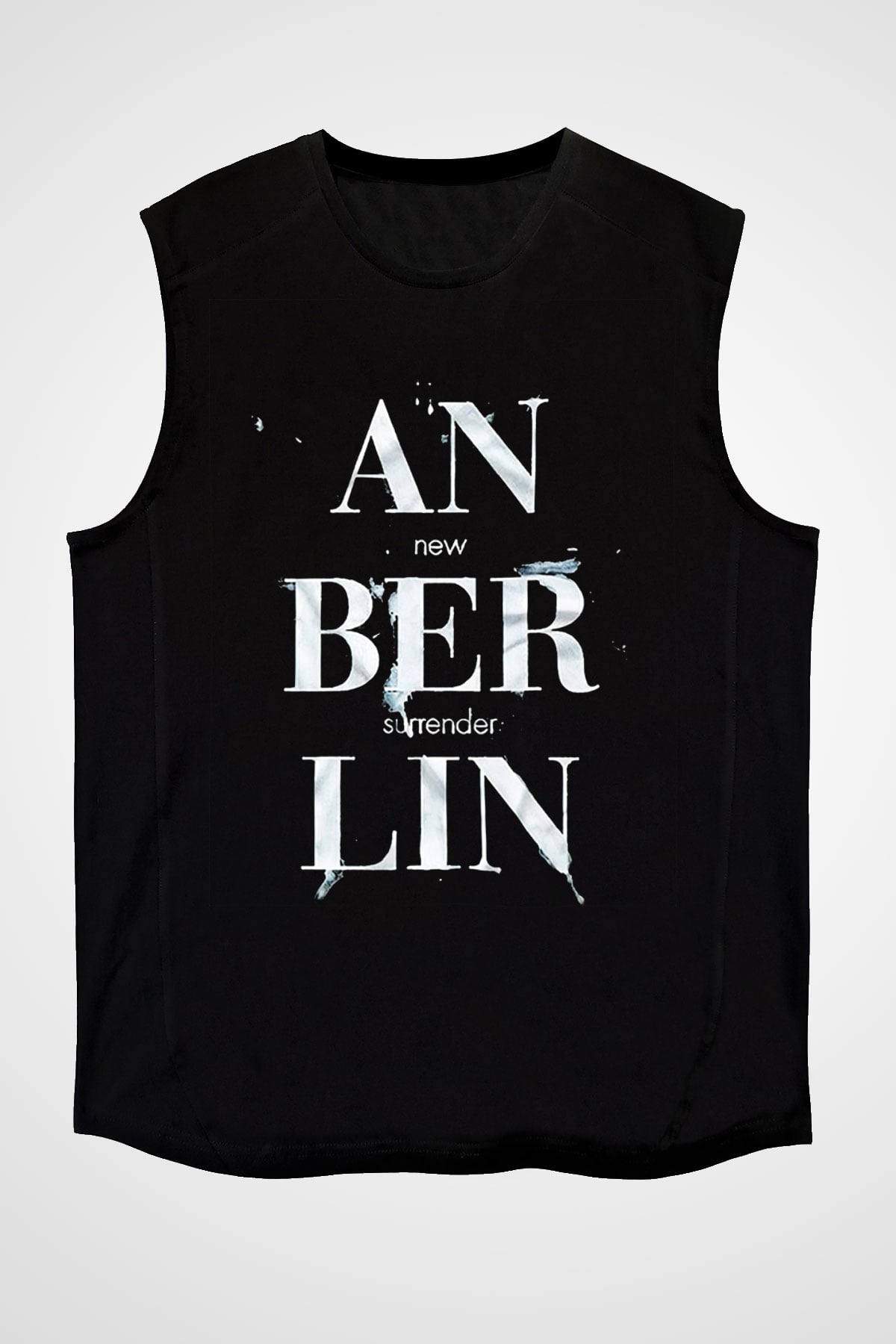 Anberlin Siyah Unisex Kolsuz Tişört