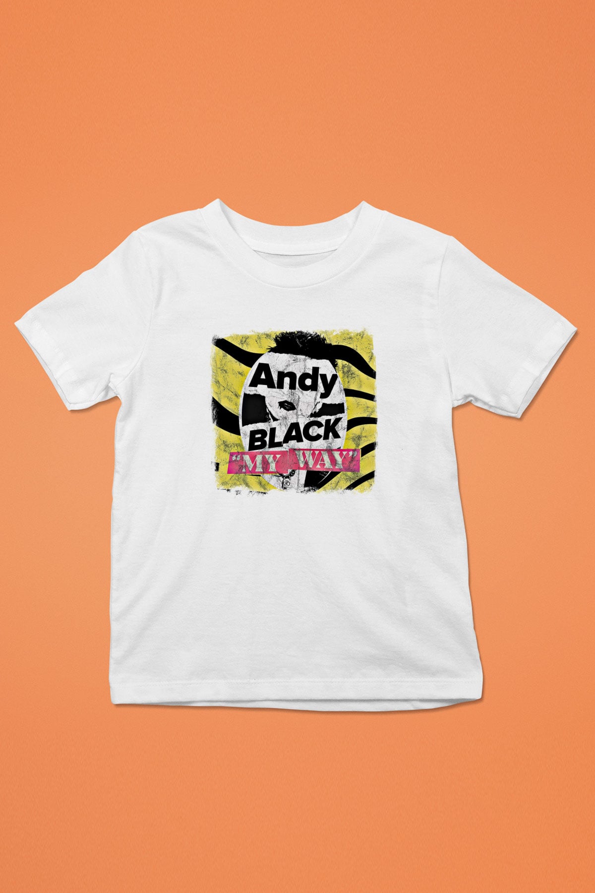 Andy Black Baskılı Unisex Beyaz Çocuk Tişört
