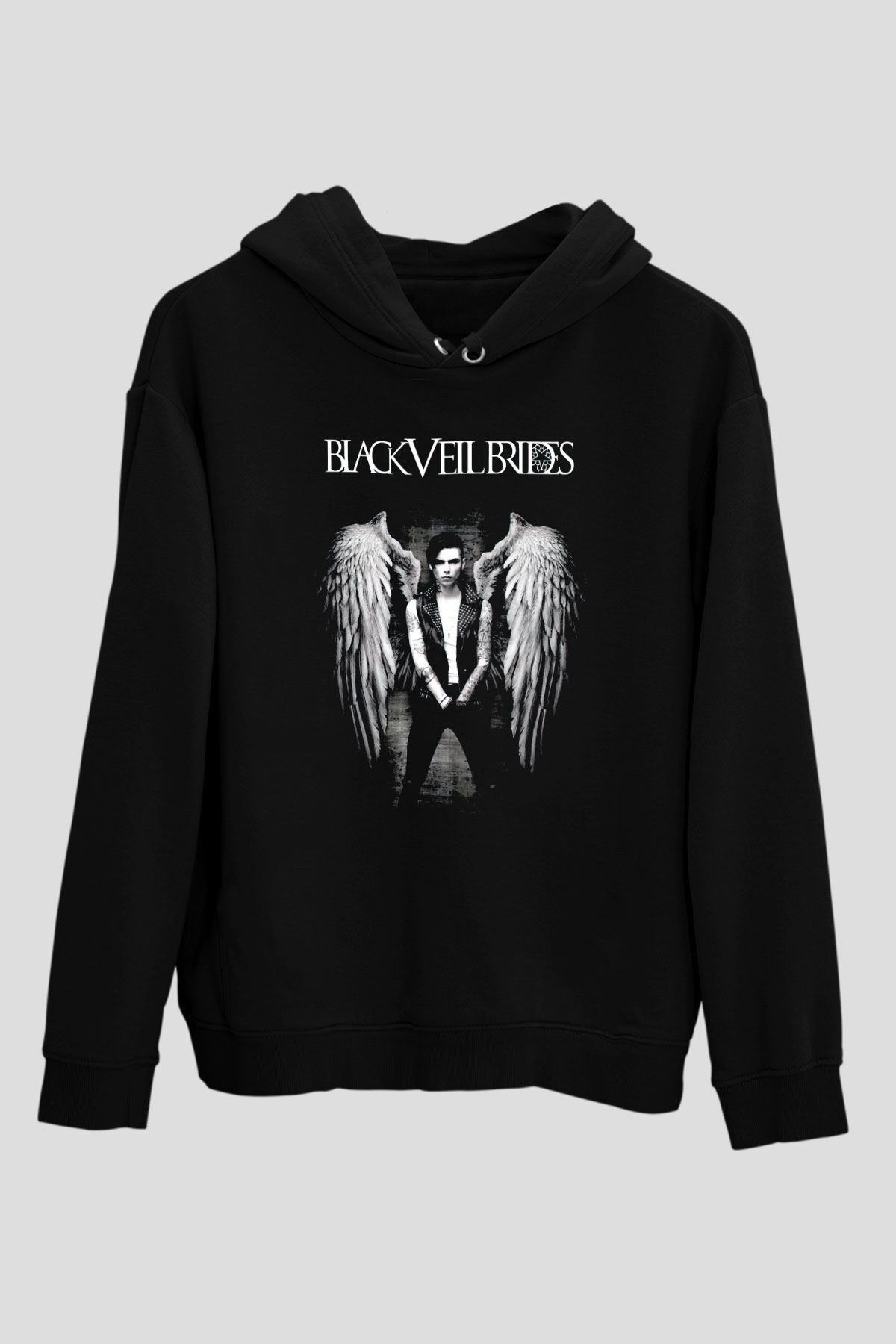 Andy Black Siyah Unisex Kapüşonlu Sweatshirt