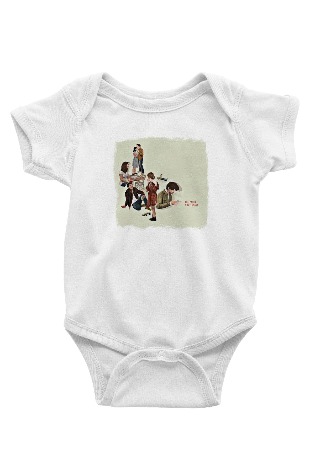Andy Shauf Baskılı Unisex Beyaz Bebek Body - Zıbın