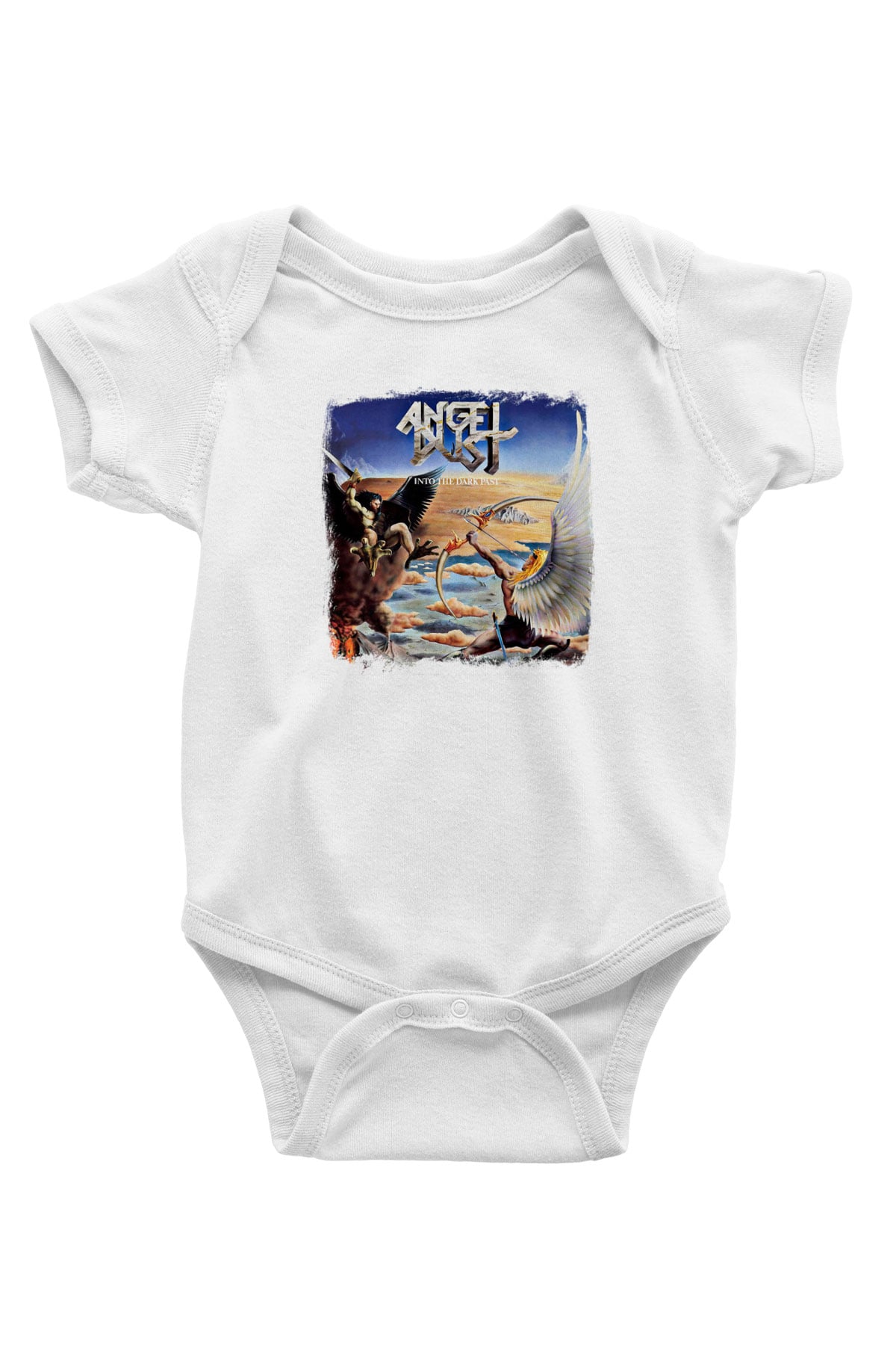 Angel Dust Baskılı Unisex Beyaz Bebek Body - Zıbın