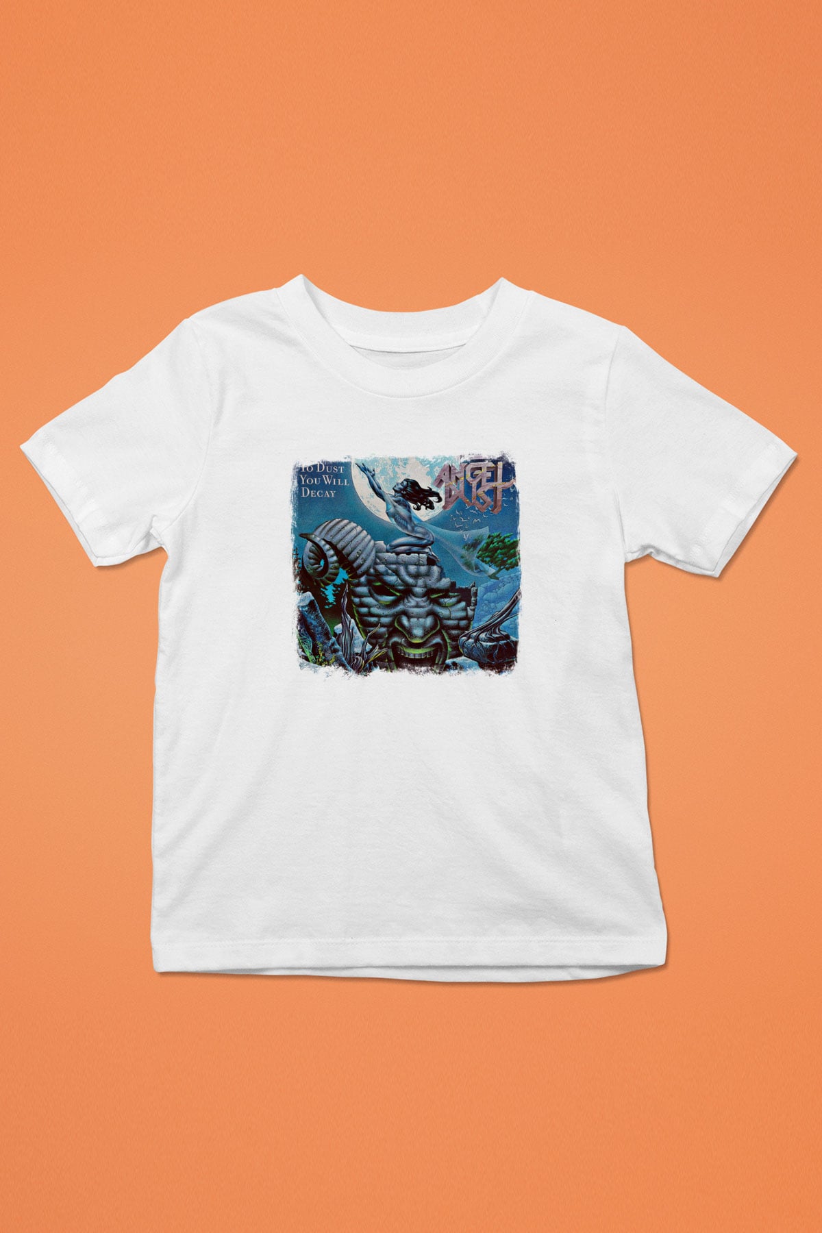 Angel Dust Baskılı Unisex Beyaz Çocuk Tişört