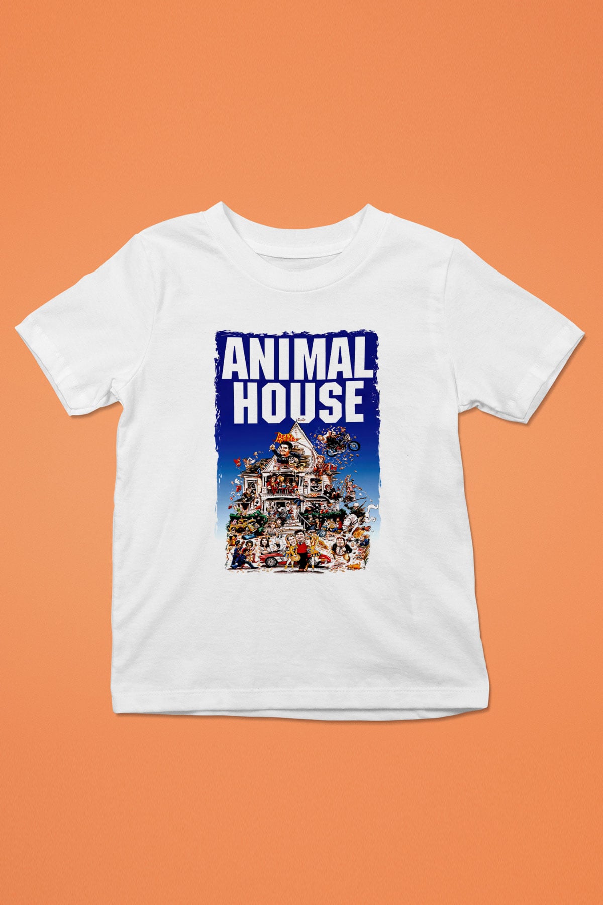 Animal House Beyaz Unisex  Çocuk Tişört