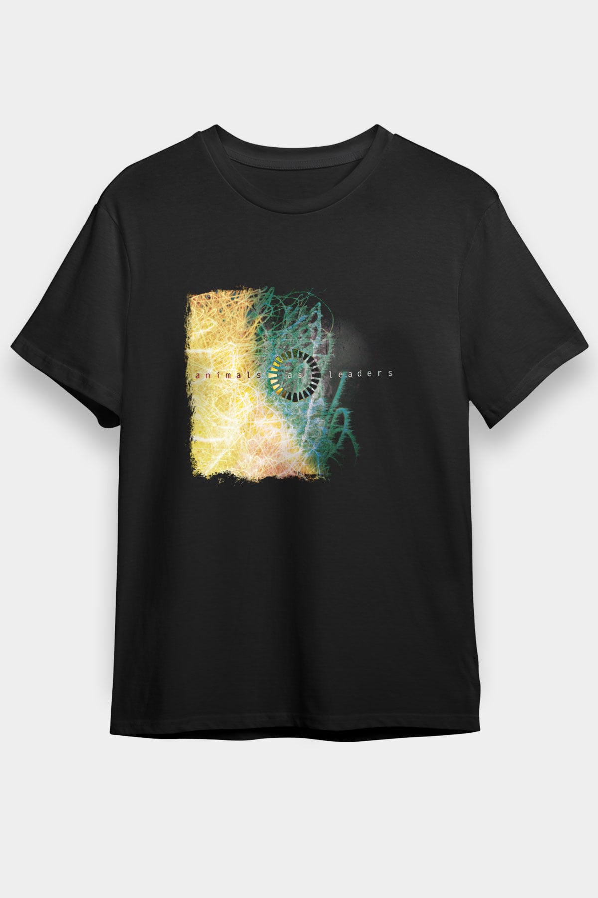 Animals as Leaders Baskılı Unisex Siyah Tişört