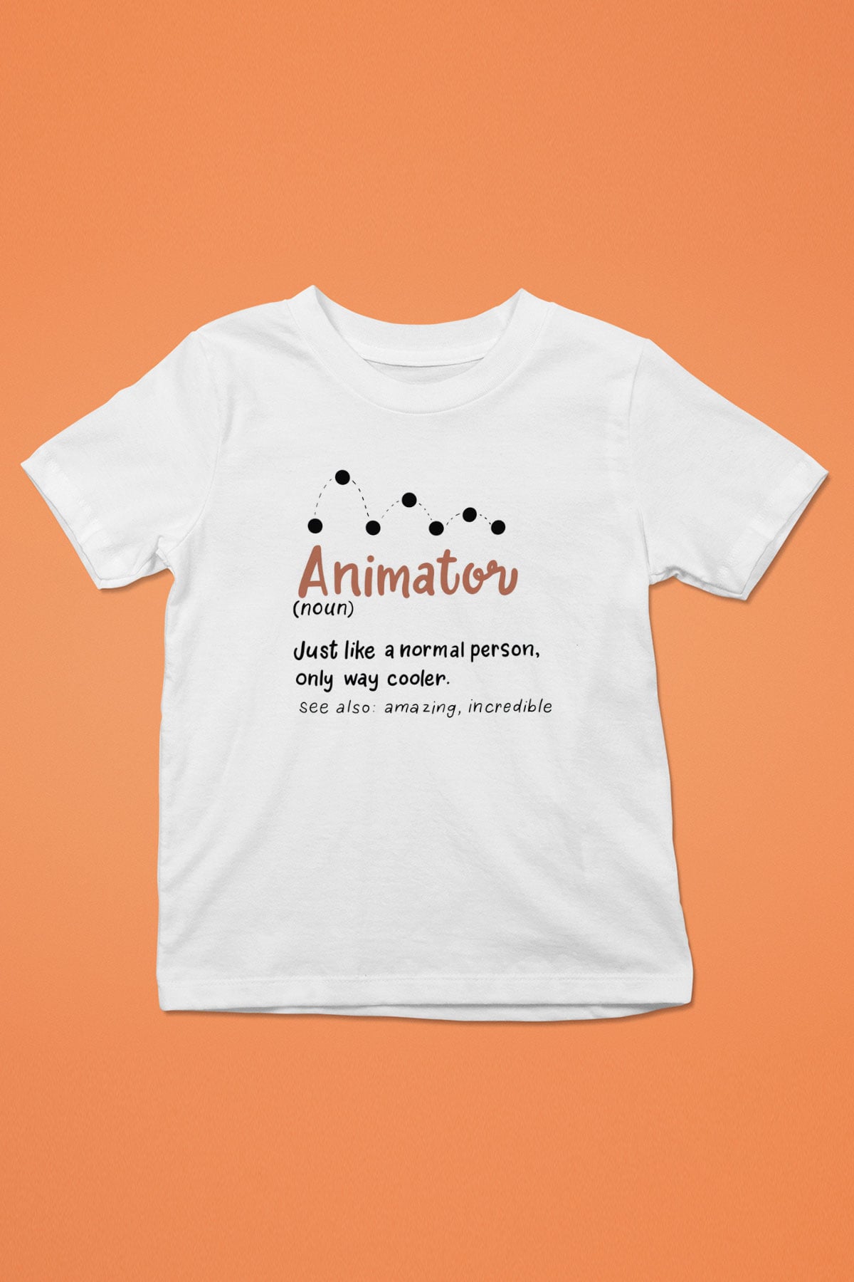 Animatör Beyaz Unisex Çocuk Tişört