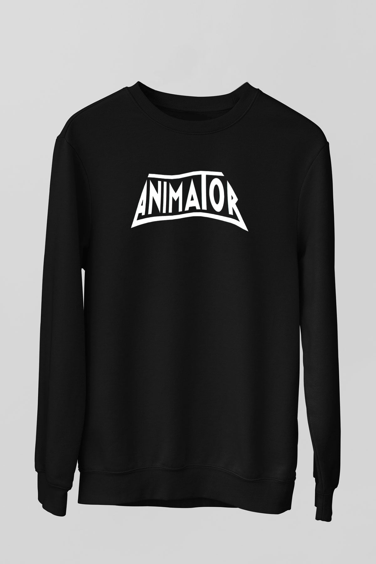 Animatör Siyah Unisex Sweatshirt