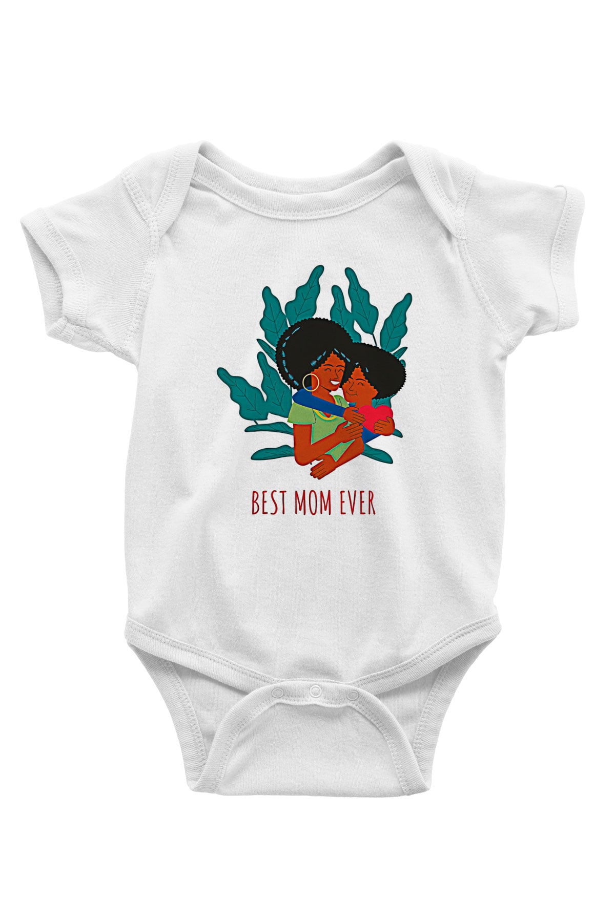 Anneler Günü Baskılı Beyaz Unisex Bebek Body - Zıbın
