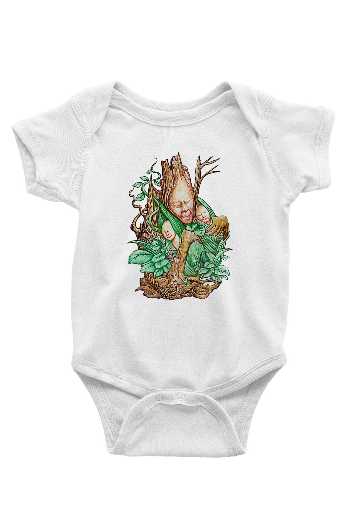 Anneler Günü Baskılı Beyaz Unisex Bebek Body - Zıbın