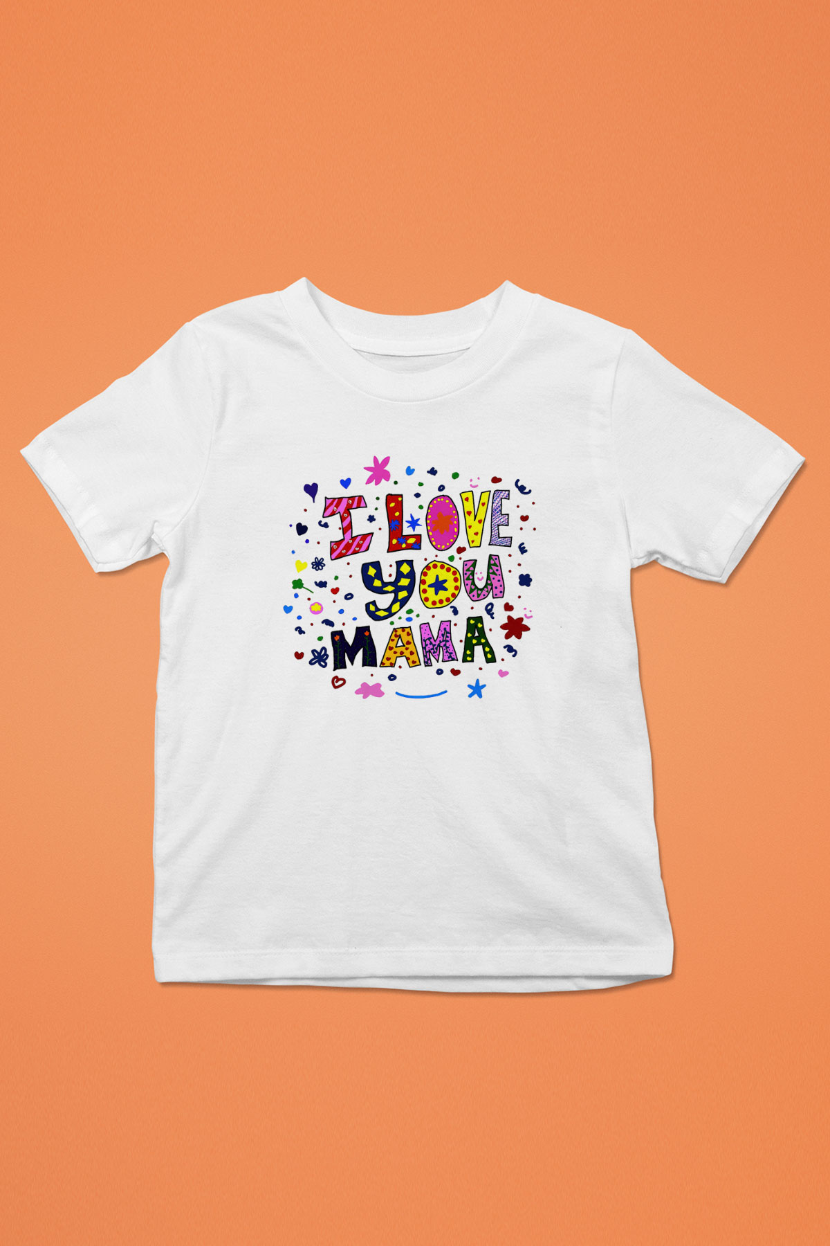 Anneler Günü Baskılı Beyaz Unisex Çocuk Tişört