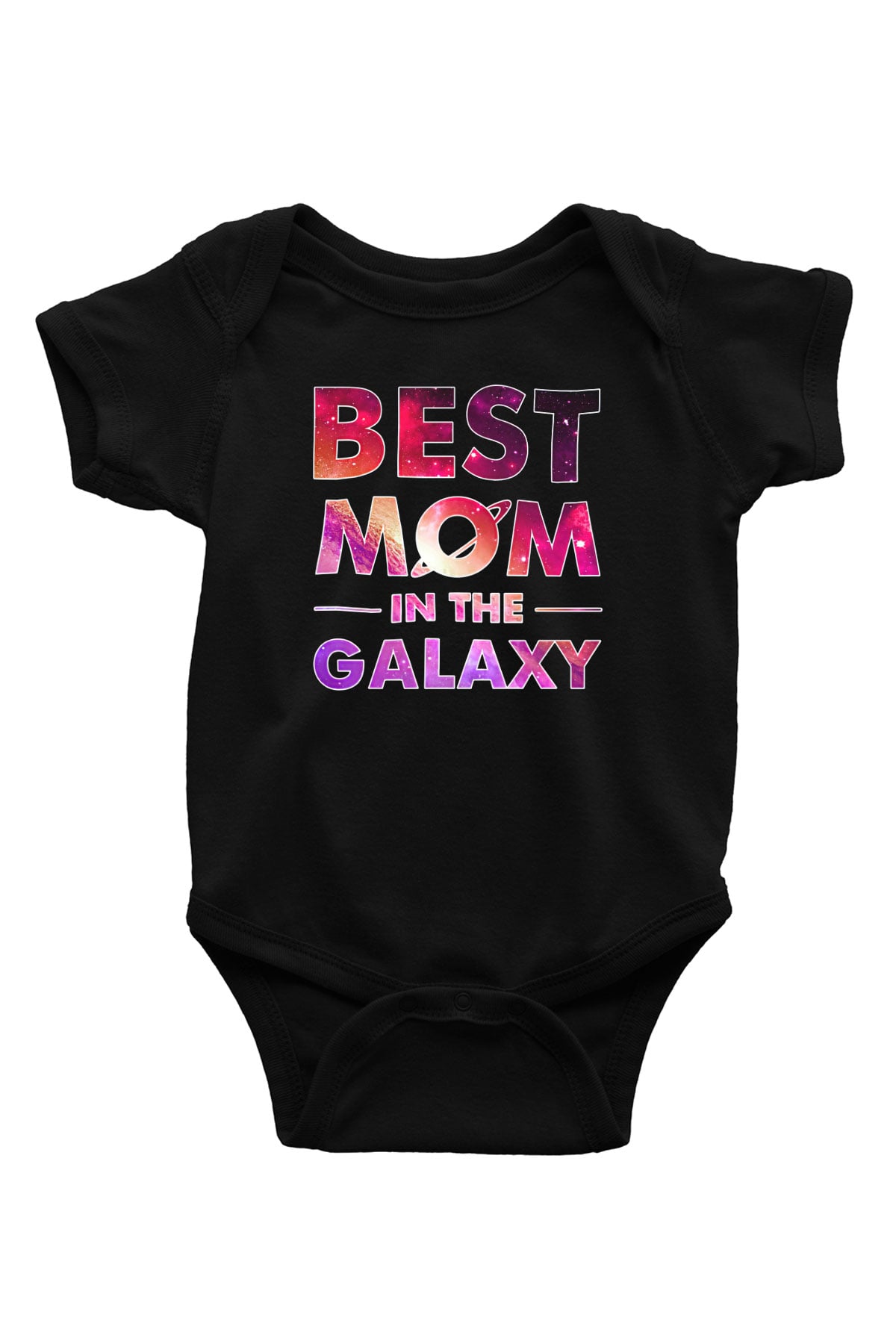 Anneler Günü Baskılı Unisex Siyah Bebek Body - Zıbın