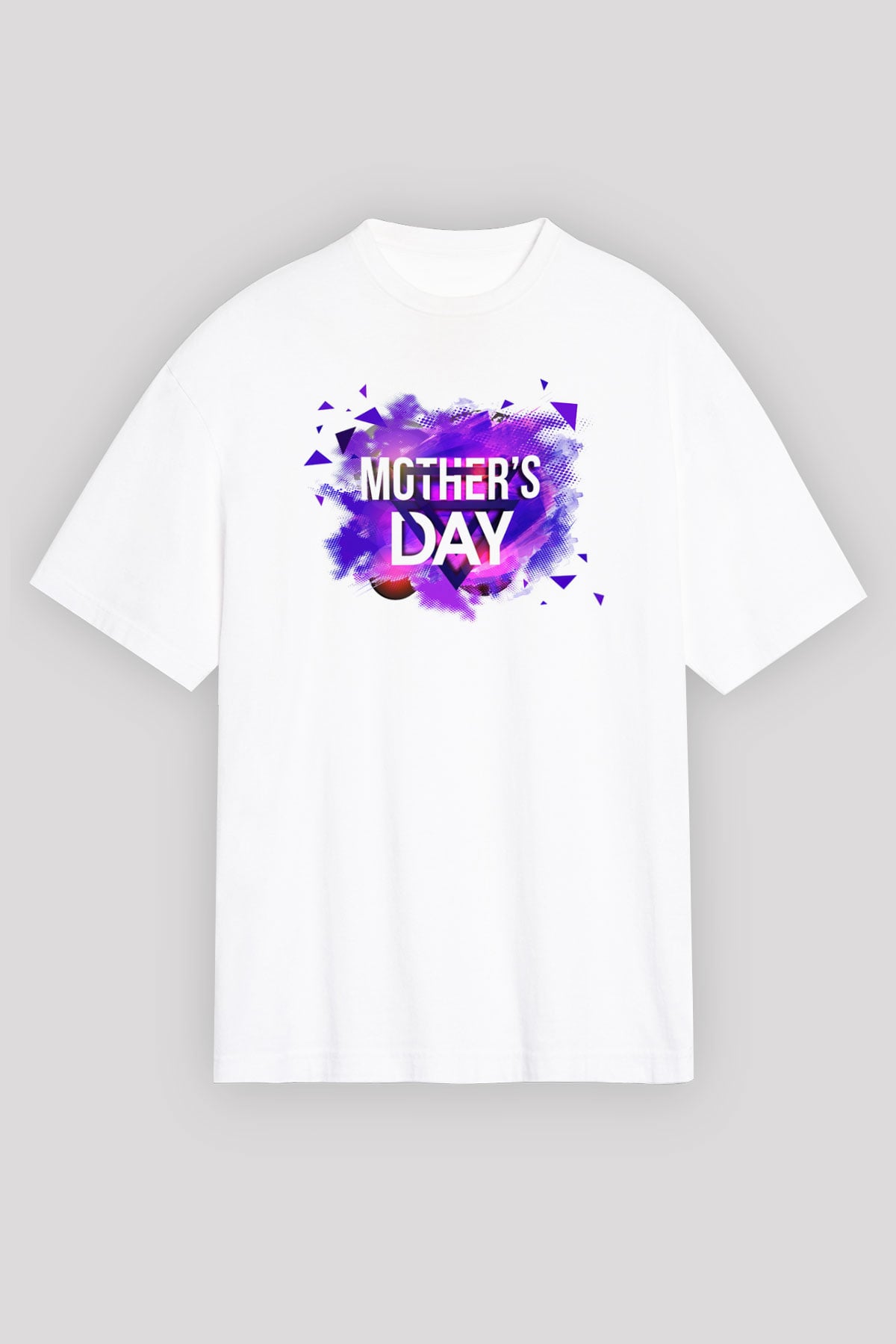 Anneler Günü Beyaz Unisex Oversize Tişört T-Shirt