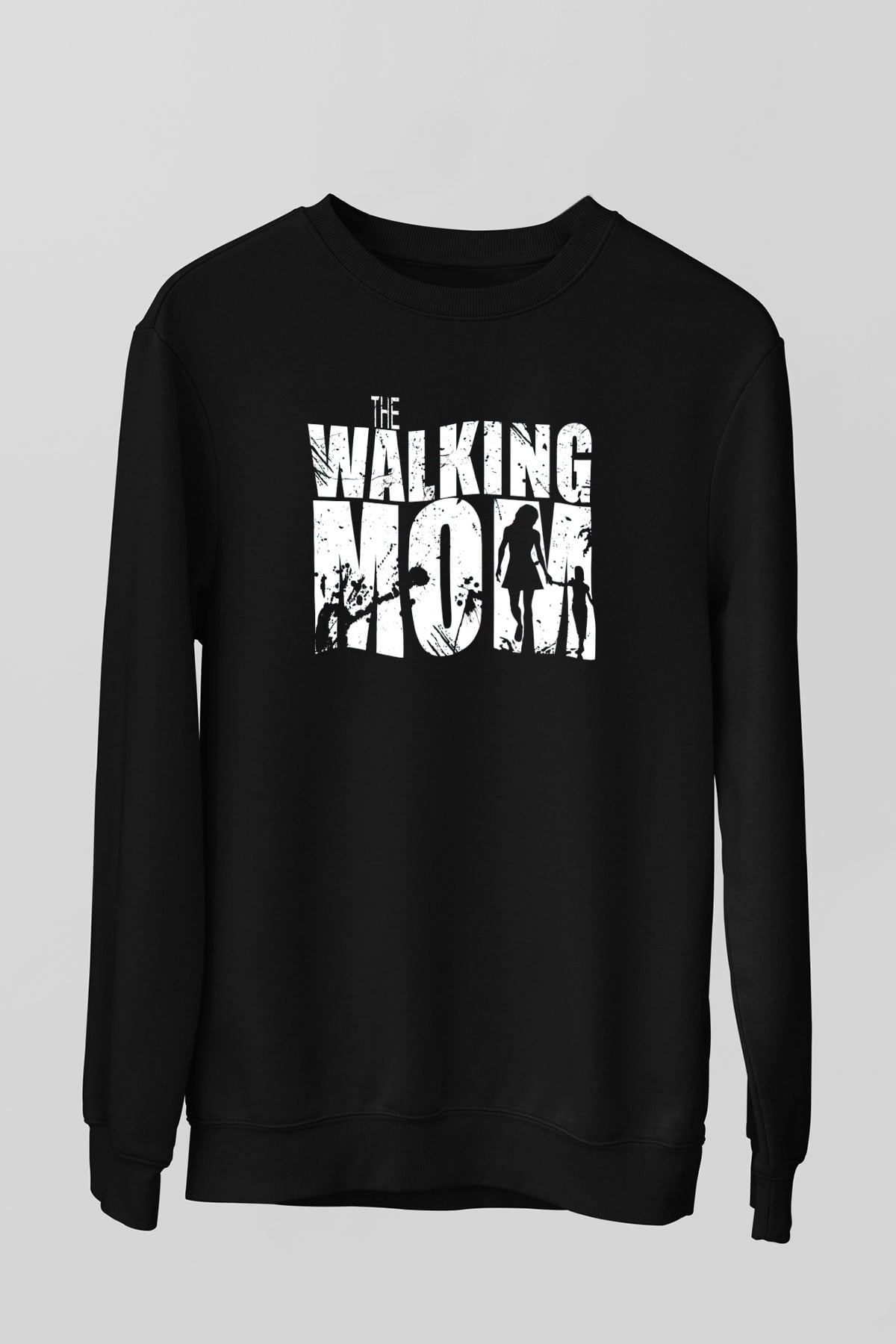 Anneler Günü Siyah Unisex Sweatshirt