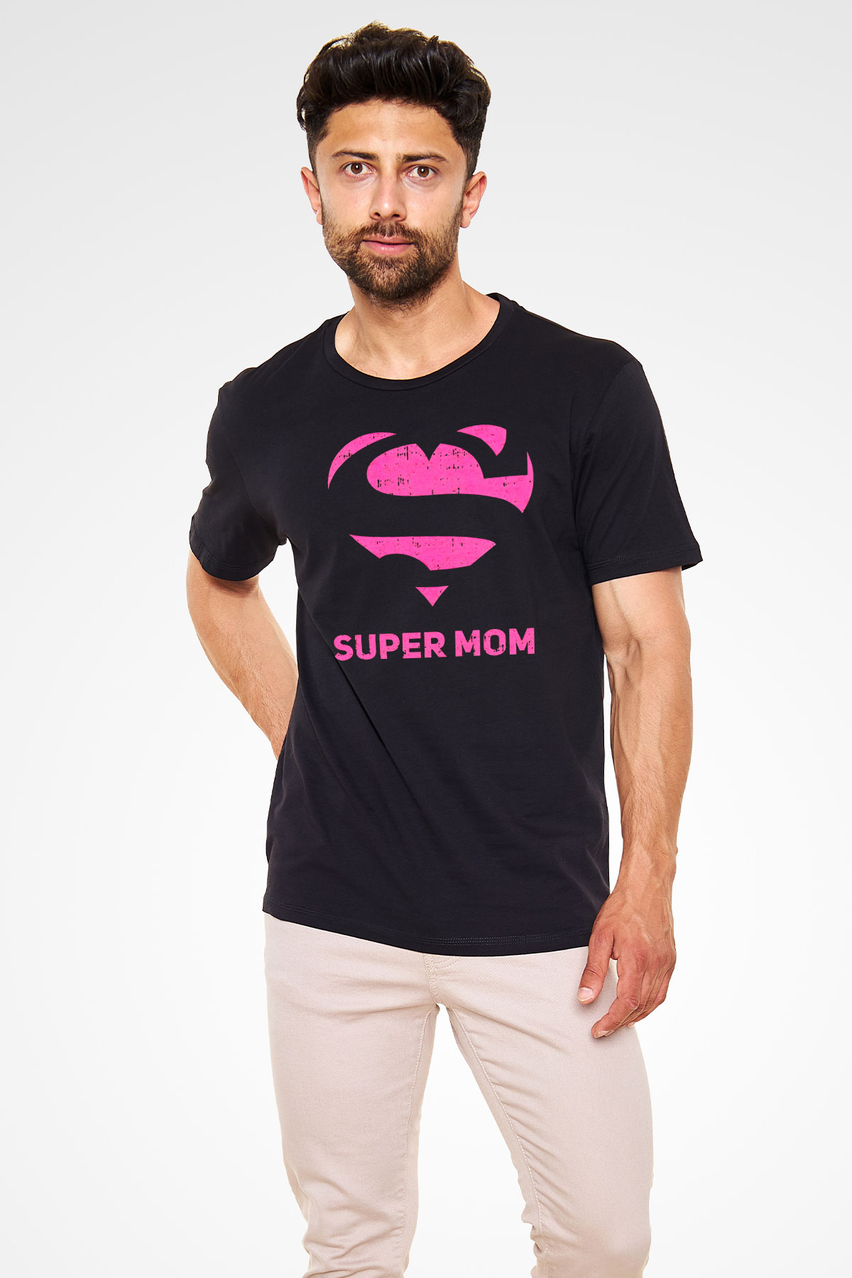 Anneler Günü Siyah Unisex Tişört T-Shirt - TişörtFabrikası