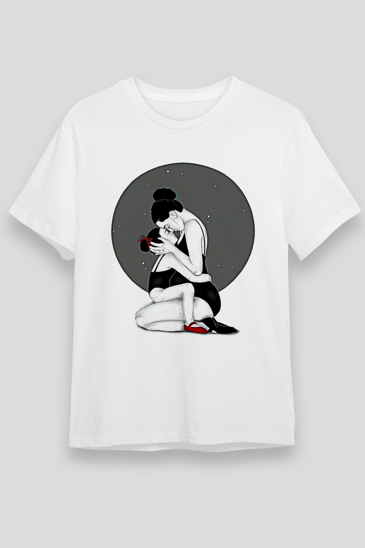 Anneler Günü Unisex Baskılı Beyaz Tişört - Tshirt