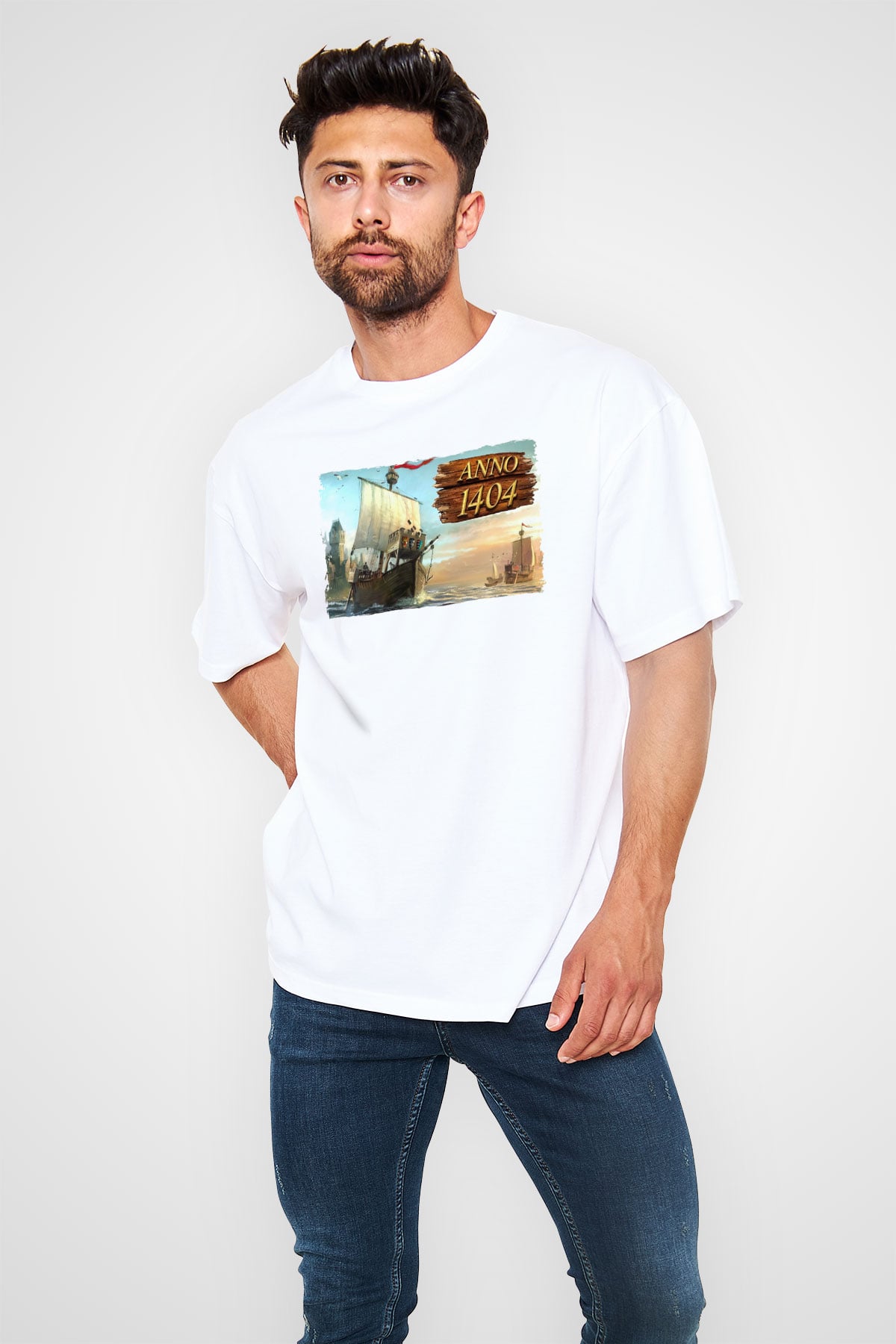 Anno 1404 Beyaz Unisex Tişört T-Shirt