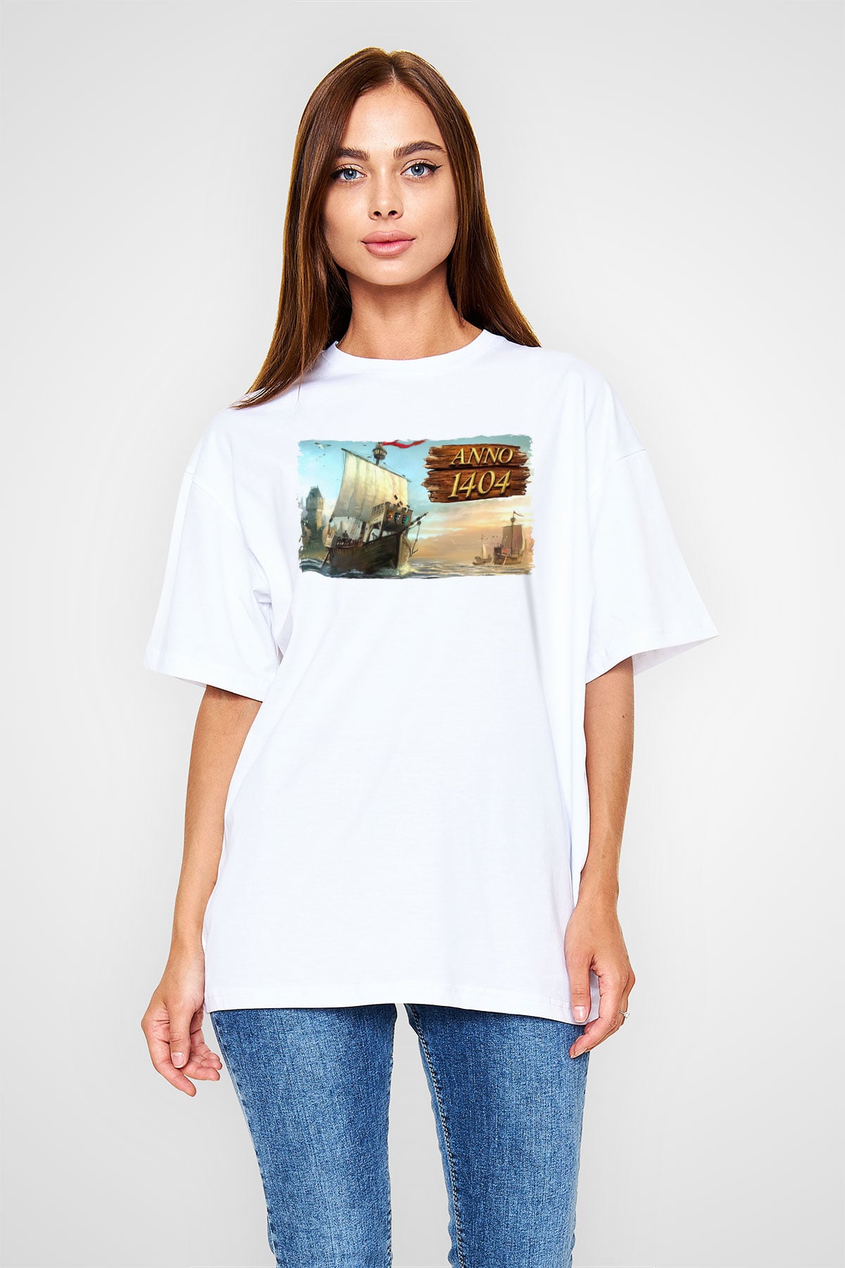 Anno 1404 Beyaz Unisex Tişört T-Shirt
