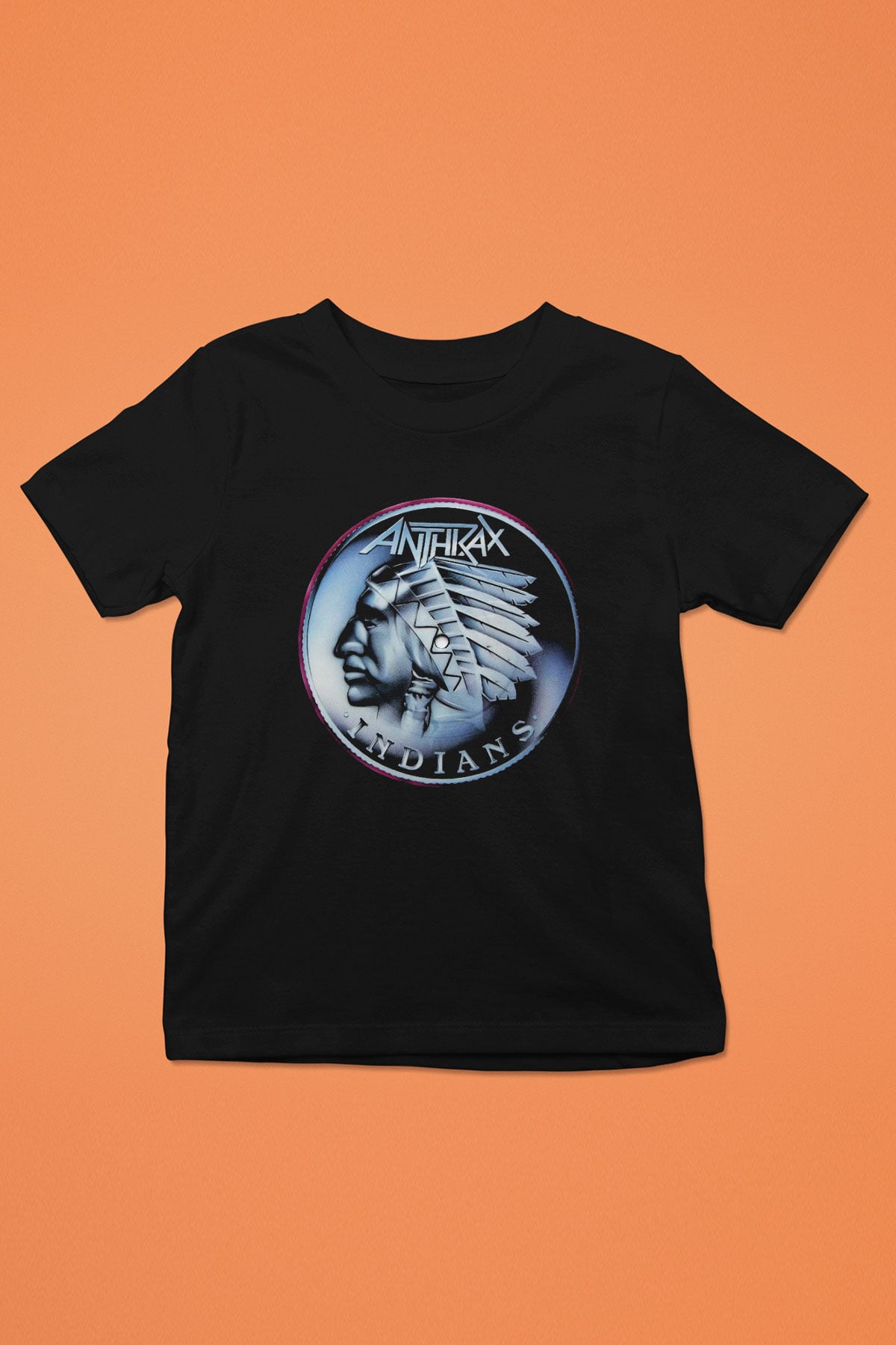 Anthrax Baskılı Siyah Unisex Çocuk Tişört