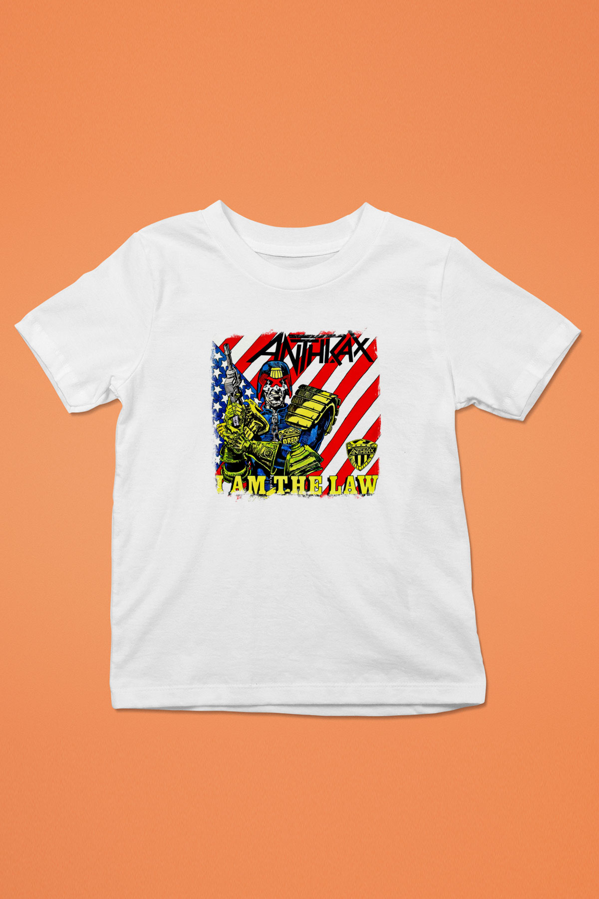 Anthrax Baskılı Unisex Beyaz Çocuk Tişört