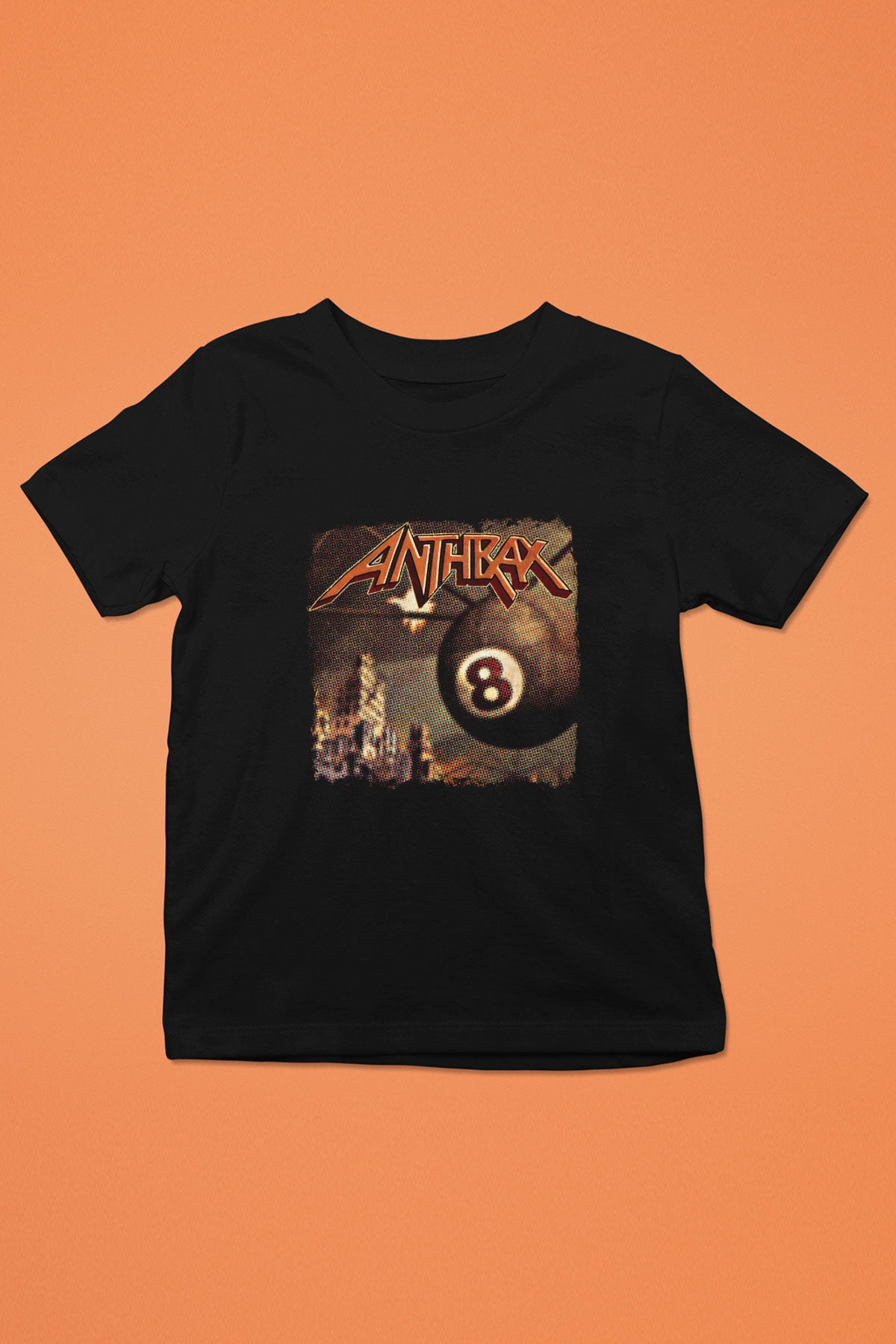 Anthrax Baskılı Unisex Siyah Çocuk Tişört