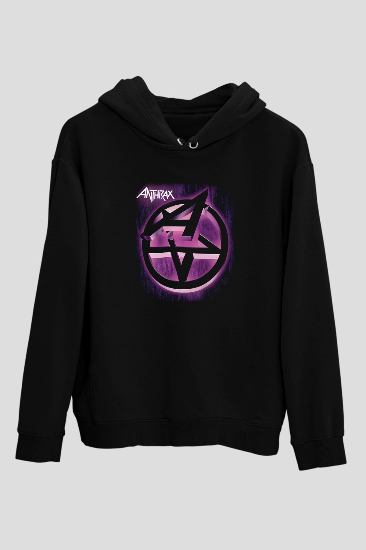Anthrax Siyah Unisex Hoodie