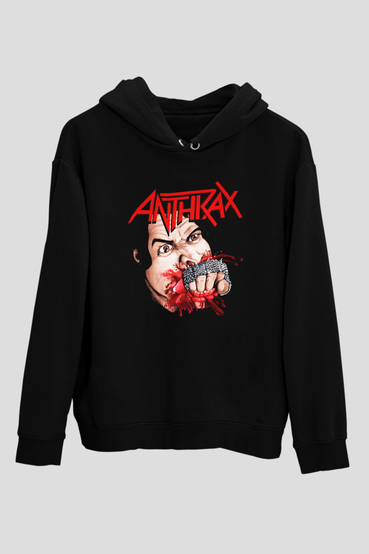 Anthrax Siyah Unisex Hoodie