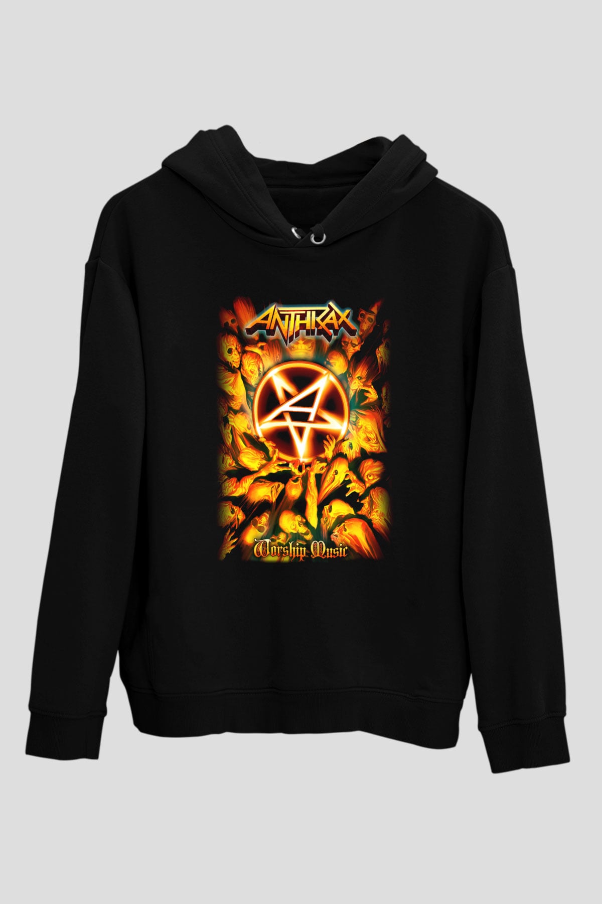 Anthrax Siyah Unisex Hoodie