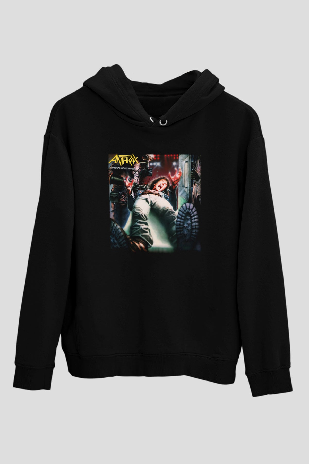 Anthrax Siyah Unisex Hoodie