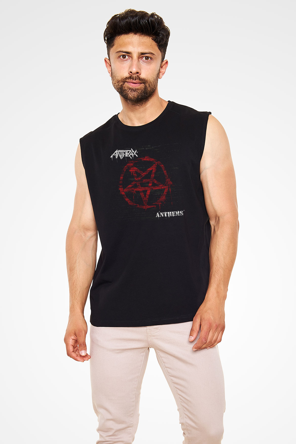Anthrax Siyah Unisex Kolsuz Tişört
