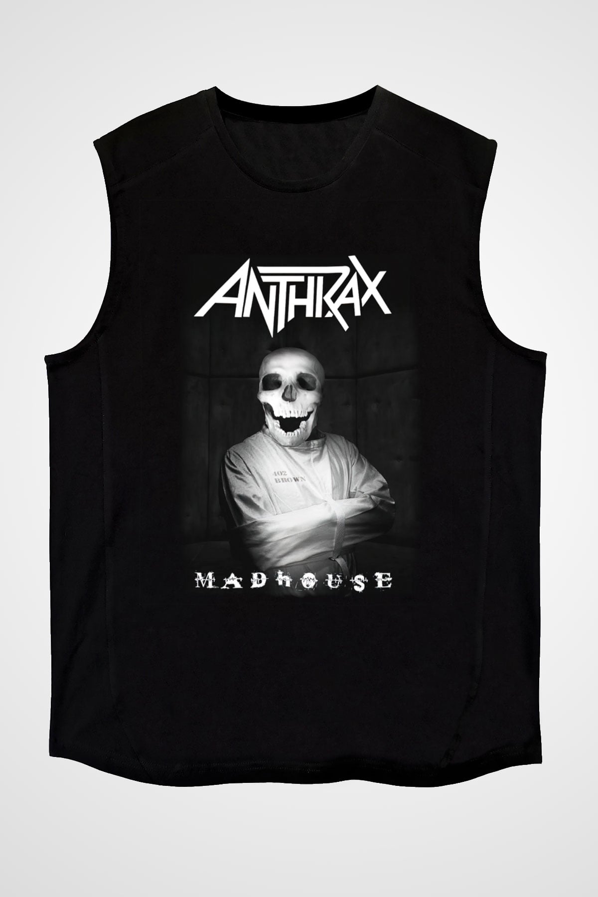 Anthrax Siyah Unisex Kolsuz Tişört
