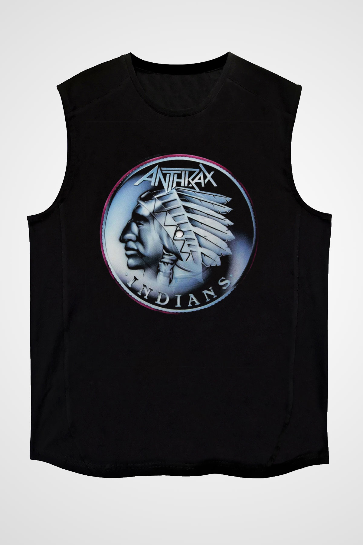 Anthrax Siyah Unisex Kolsuz Tişört