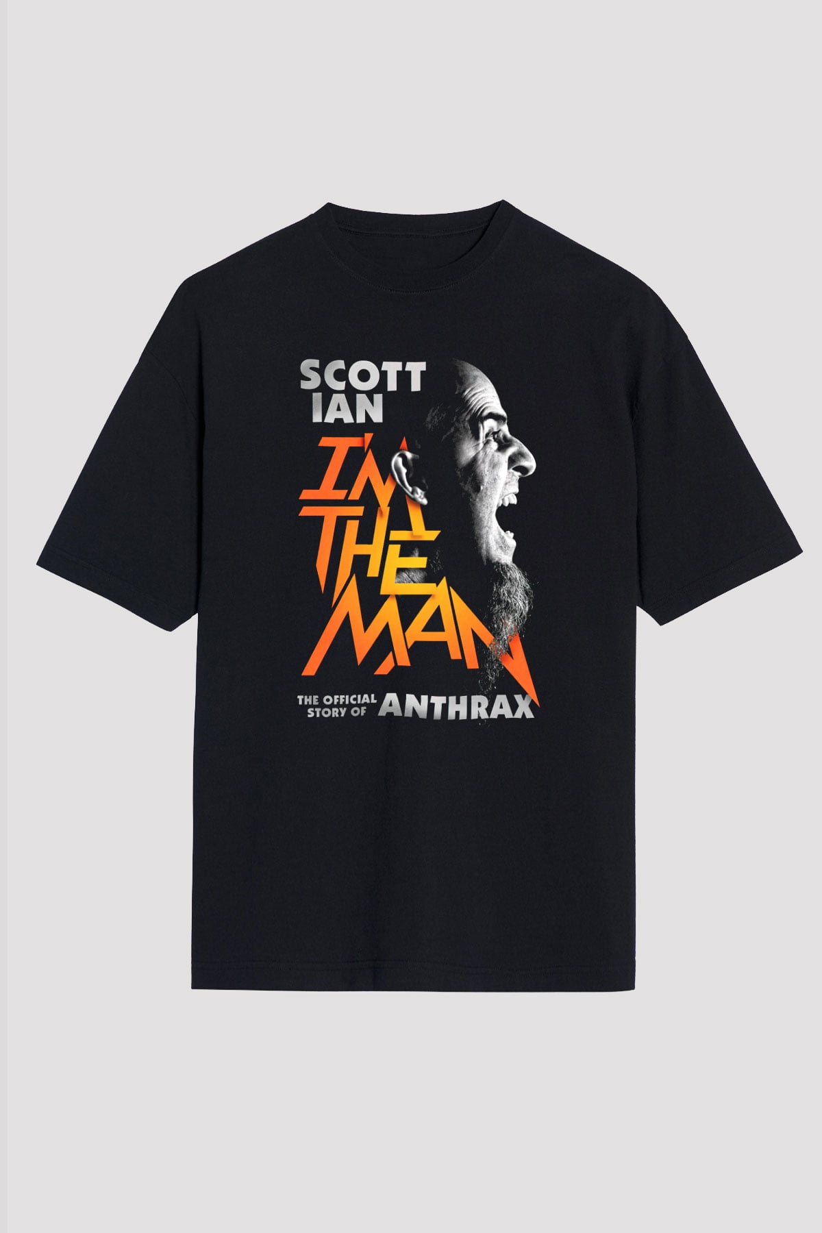 Anthrax Siyah Unisex Oversize Tişört T-Shirt