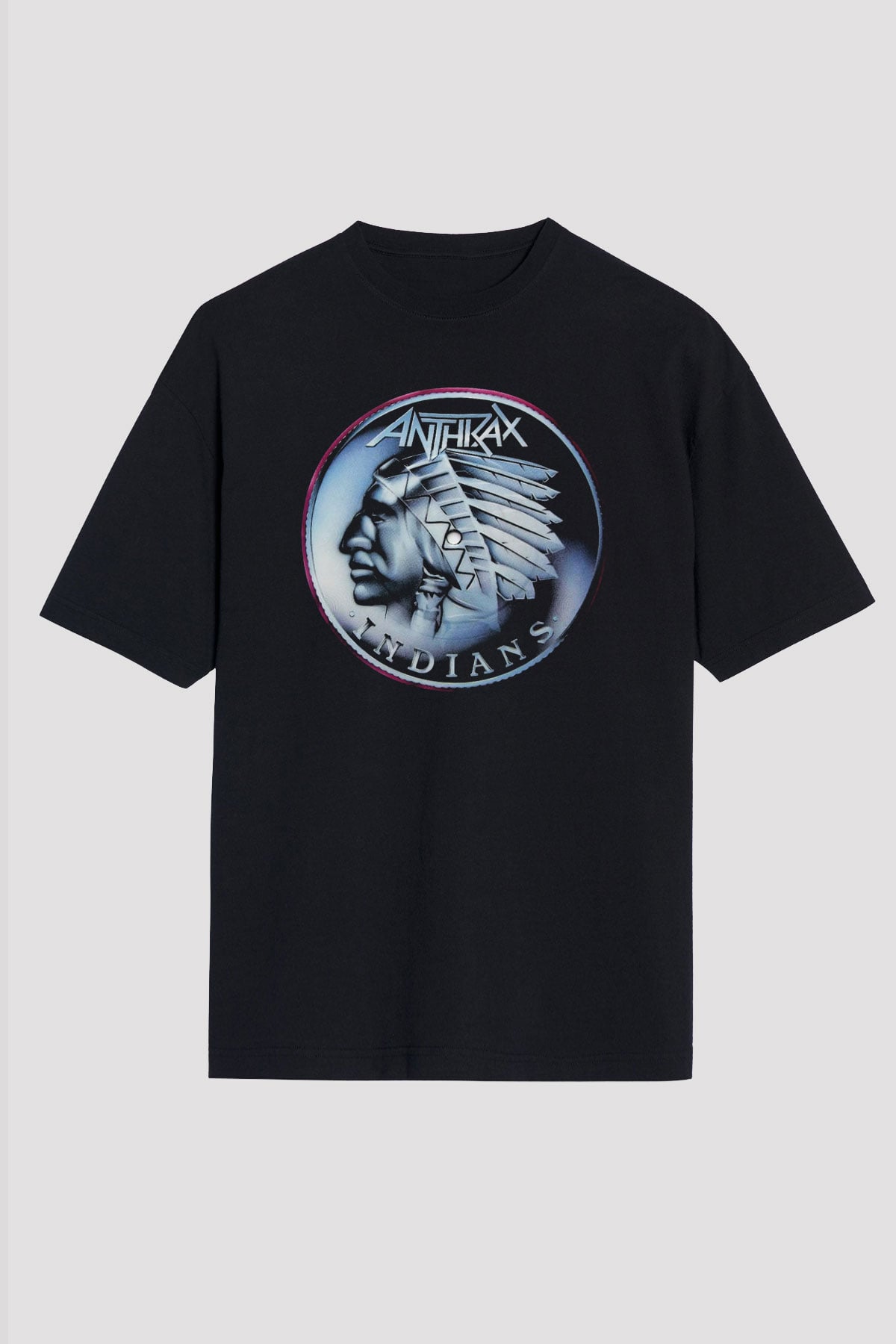 Anthrax Siyah Unisex Oversize Tişört T-Shirt