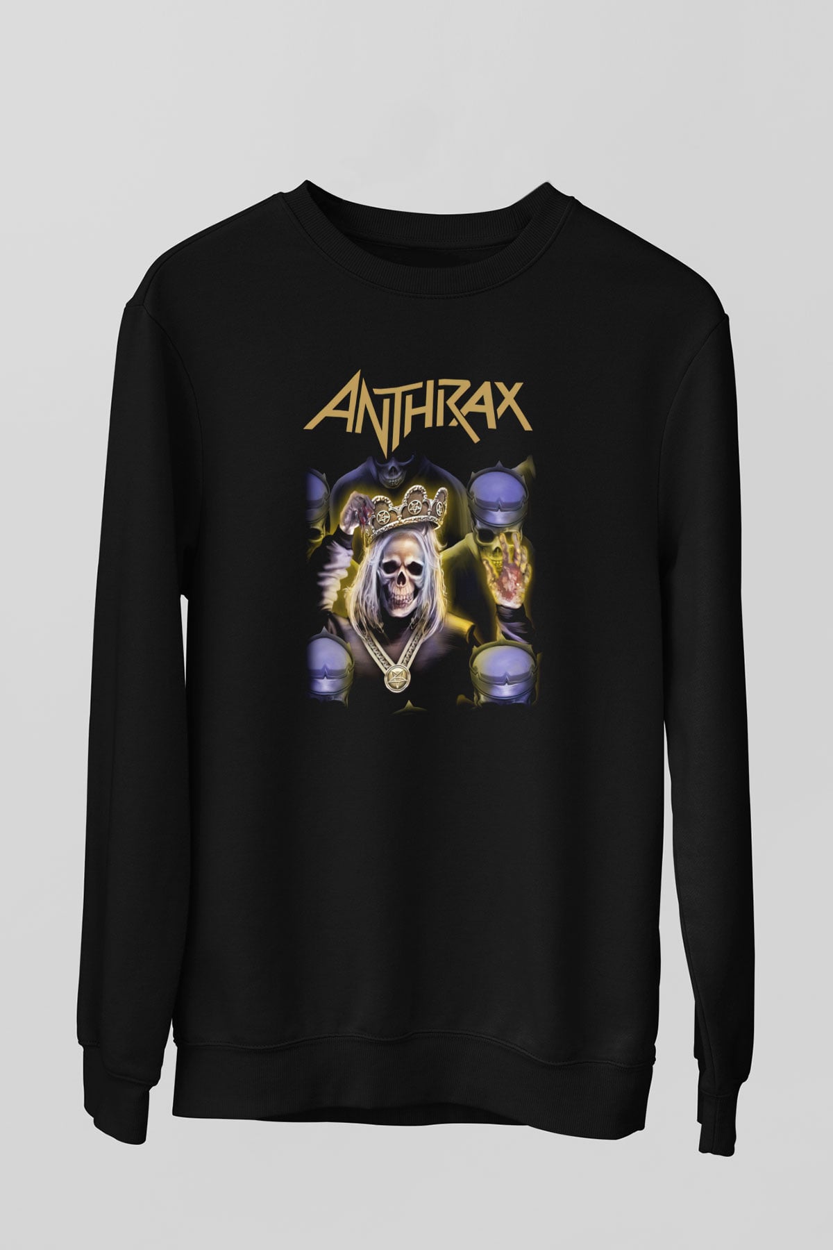 Anthrax Siyah Unisex Sweatshirt
