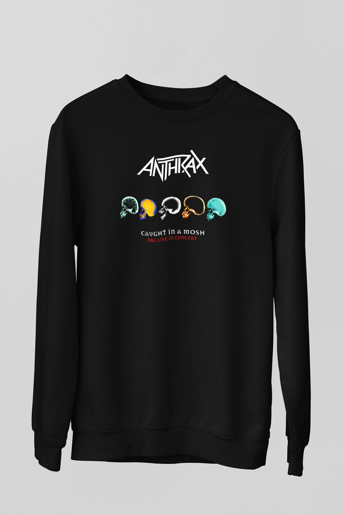 Anthrax Siyah Unisex Sweatshirt