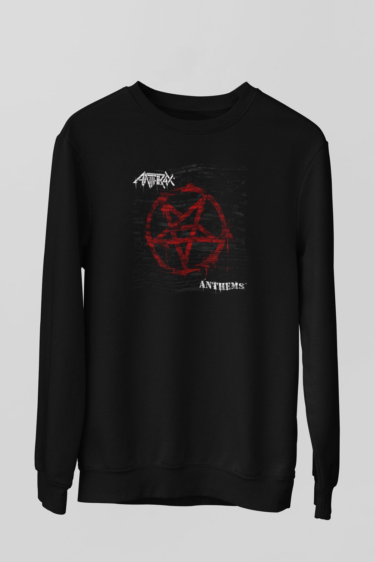 Anthrax Siyah Unisex Sweatshirt