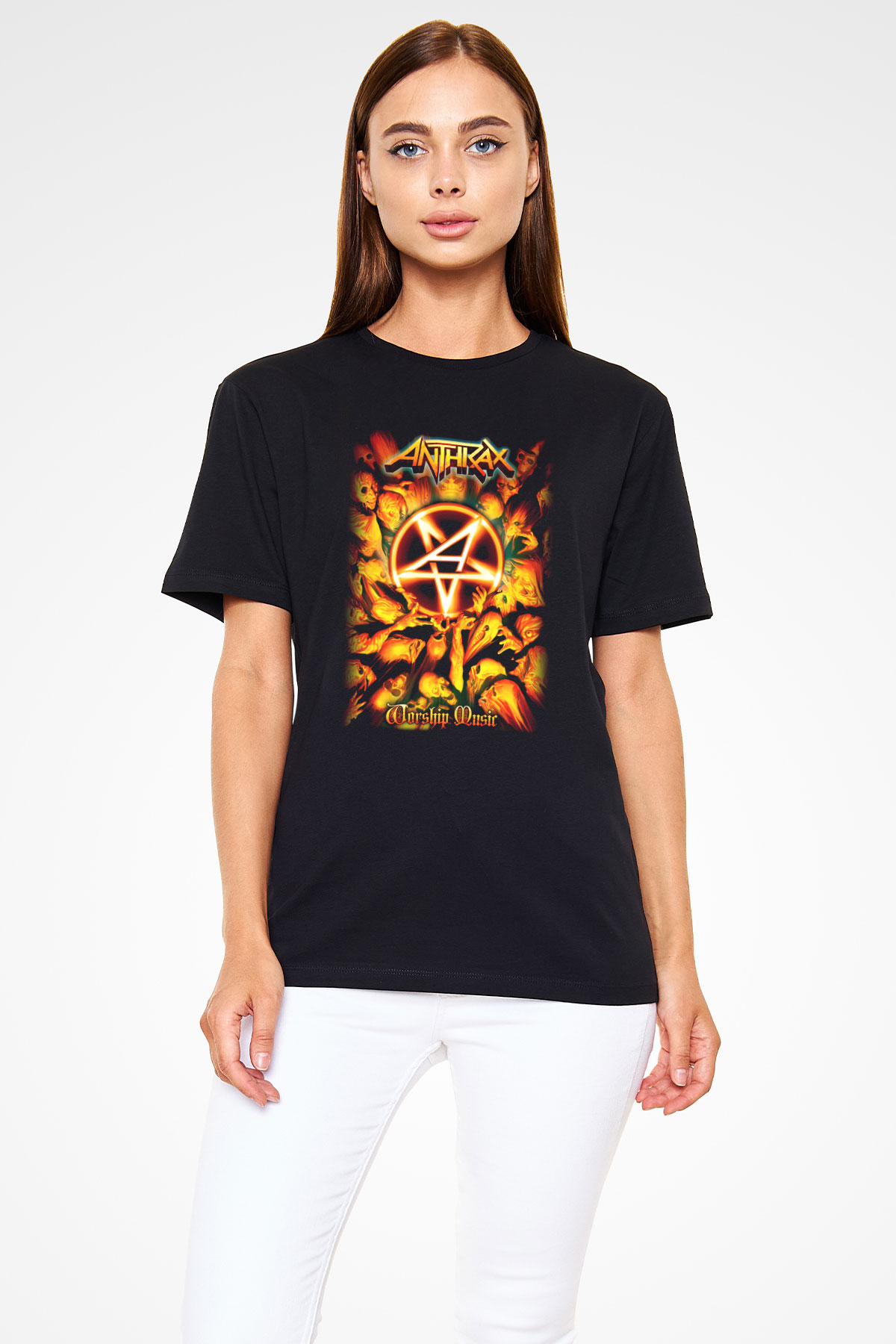 Anthrax Siyah Unisex Tişört T-Shirt - TişörtFabrikası