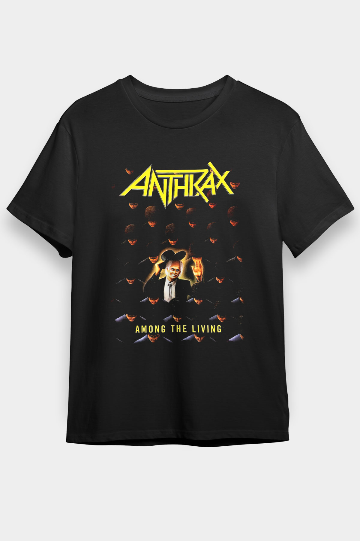 Anthrax Siyah Unisex Tişört T-Shirt - TişörtFabrikası