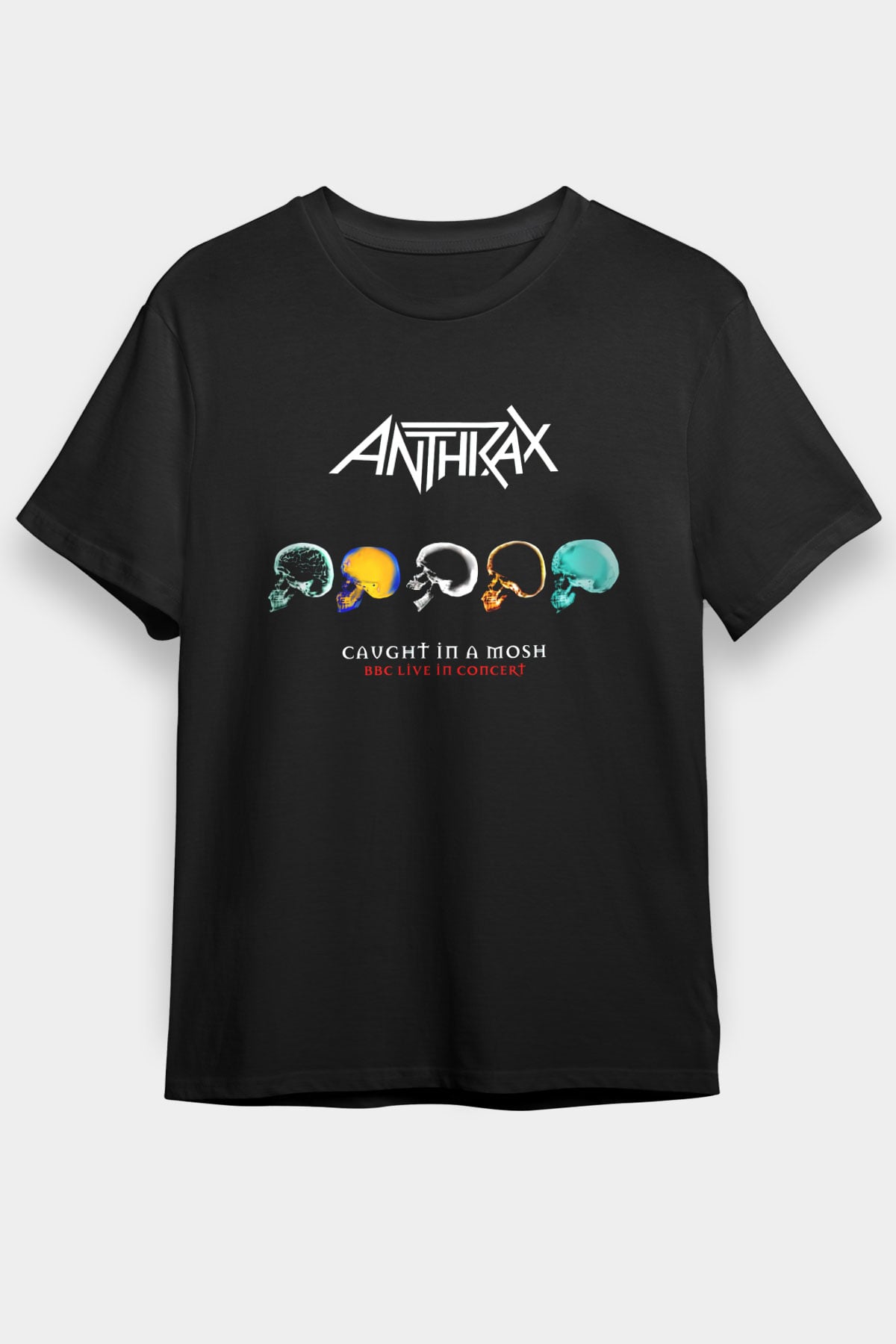 Anthrax Siyah Unisex Tişört T-Shirt - TişörtFabrikası